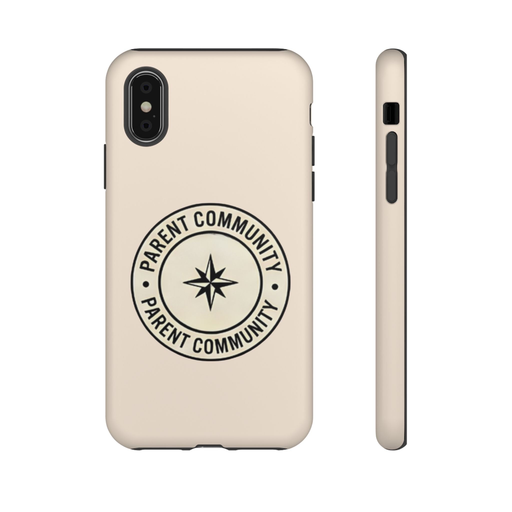Parent Community Tough Phone Case — Durable Compass Logo Protective Cover