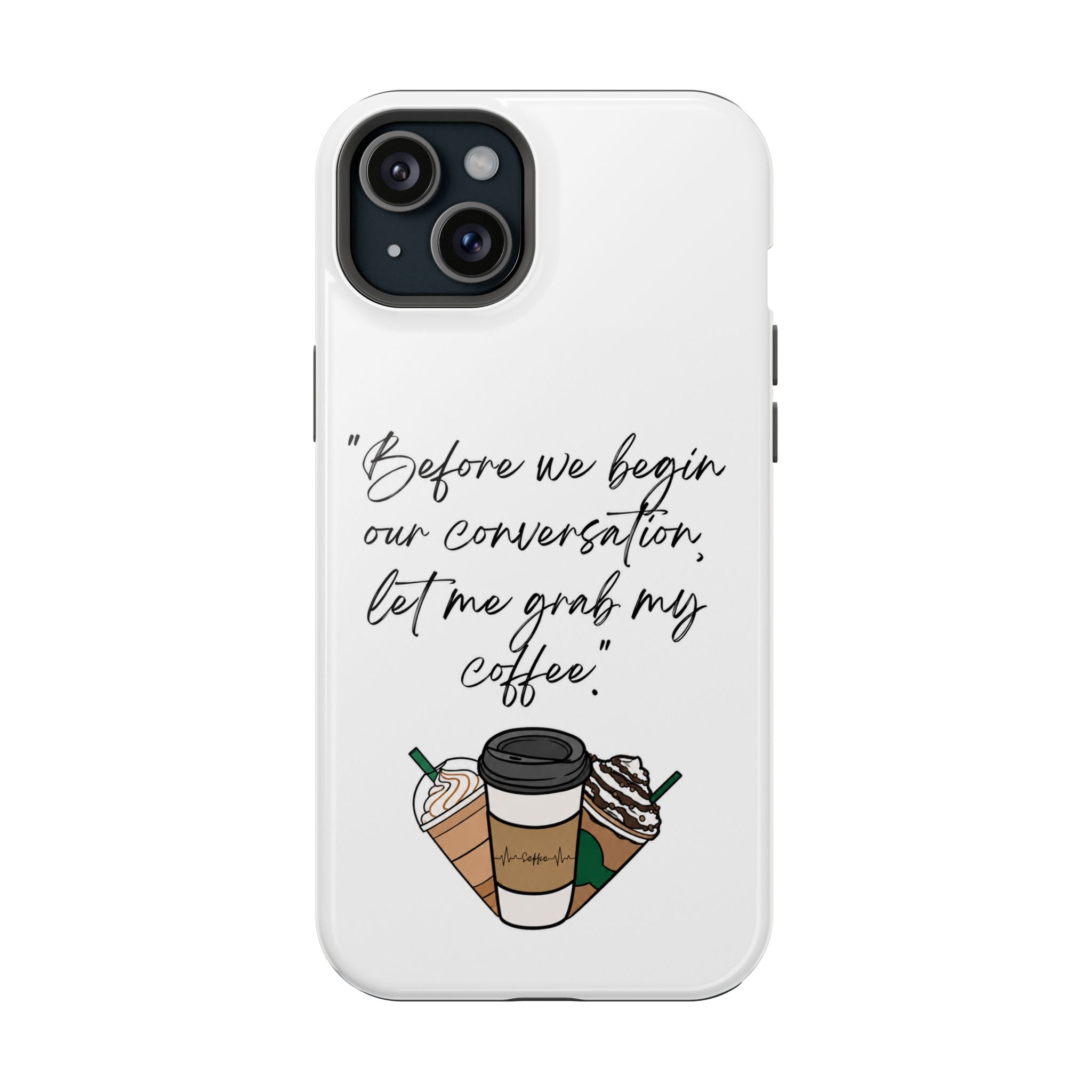Coffee Quote Magnetic Impact-Resistant Phone Case