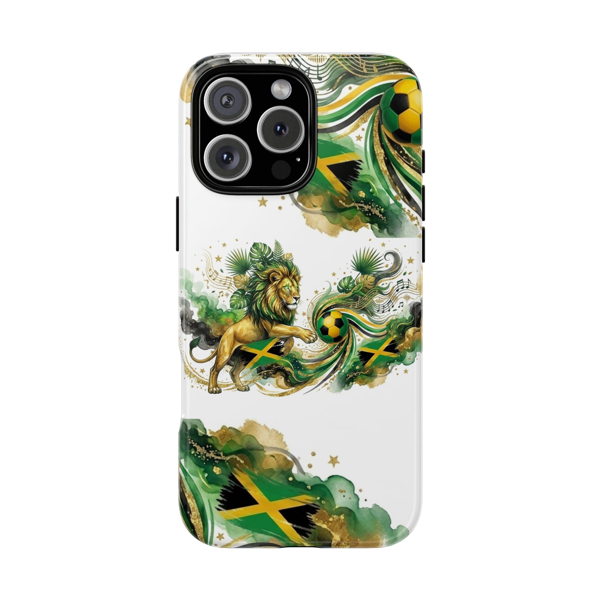Jamaica Lion Phone Case — Jamaican Flag Rasta Protective Tough Case