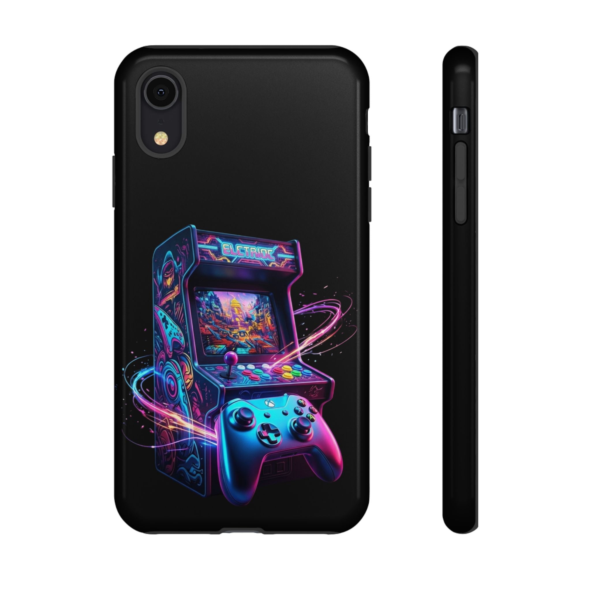 Retro Arcade Phone Case — Neon Gaming Controller Design
