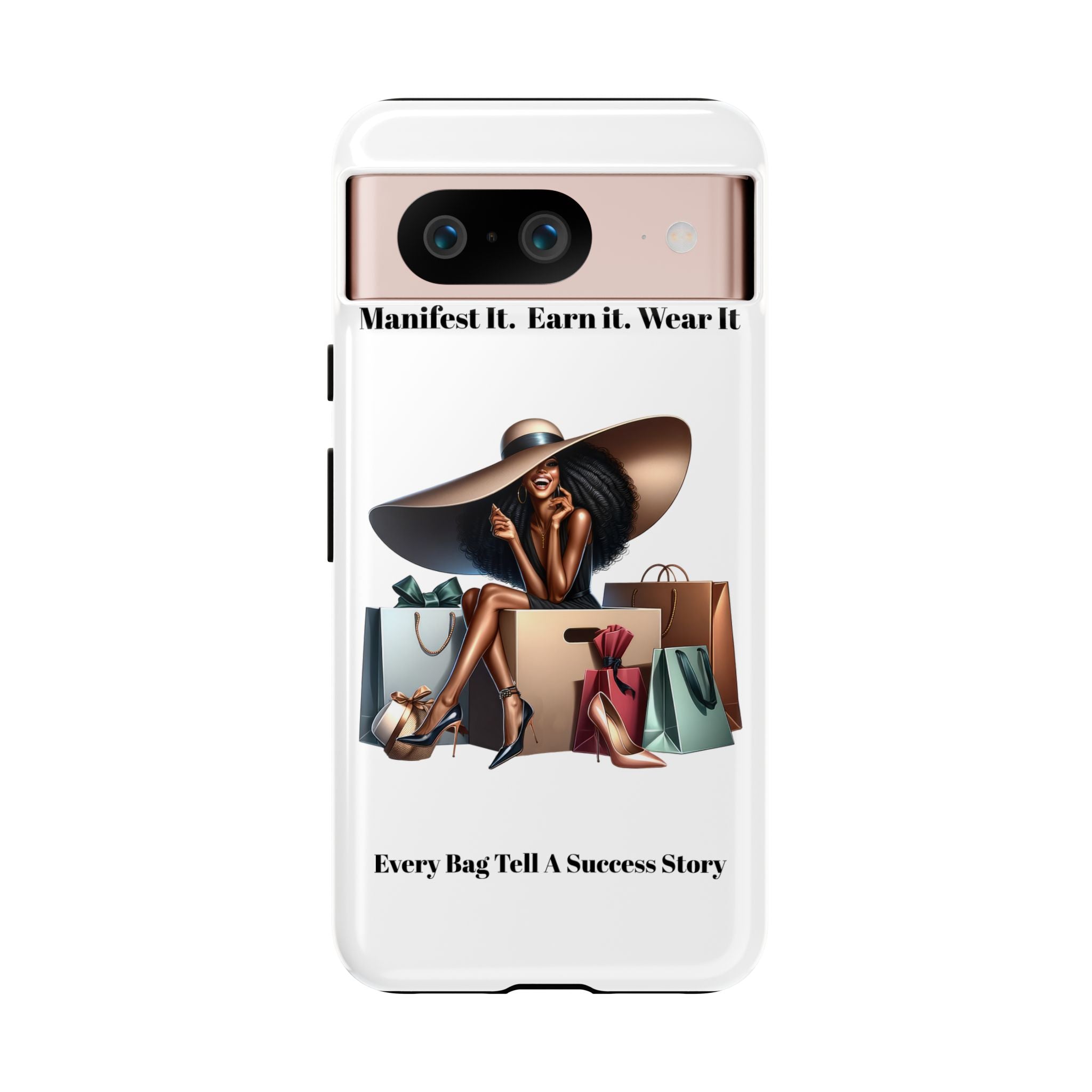 Phone Case - "Manifest It. Earn It. Wear It." Chic Shopper Design