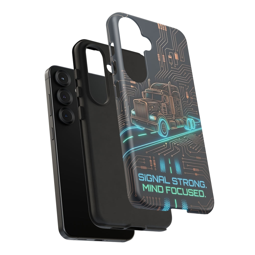 Truck Driver Gamer Phone Case — “Real Life. No Pause Button.”