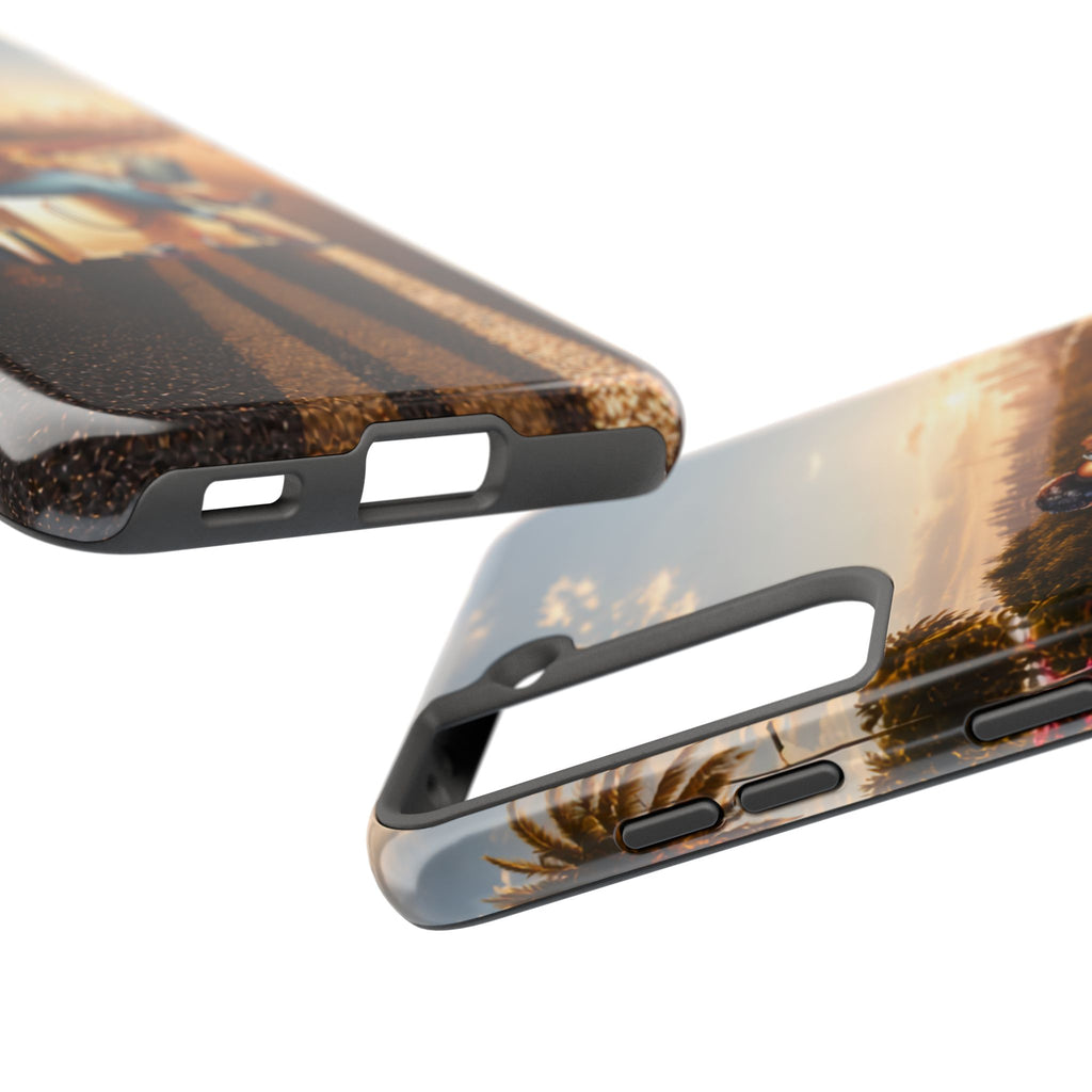 Sunset Roadtrip Tough Phone Case — Relaxed Traveler Design