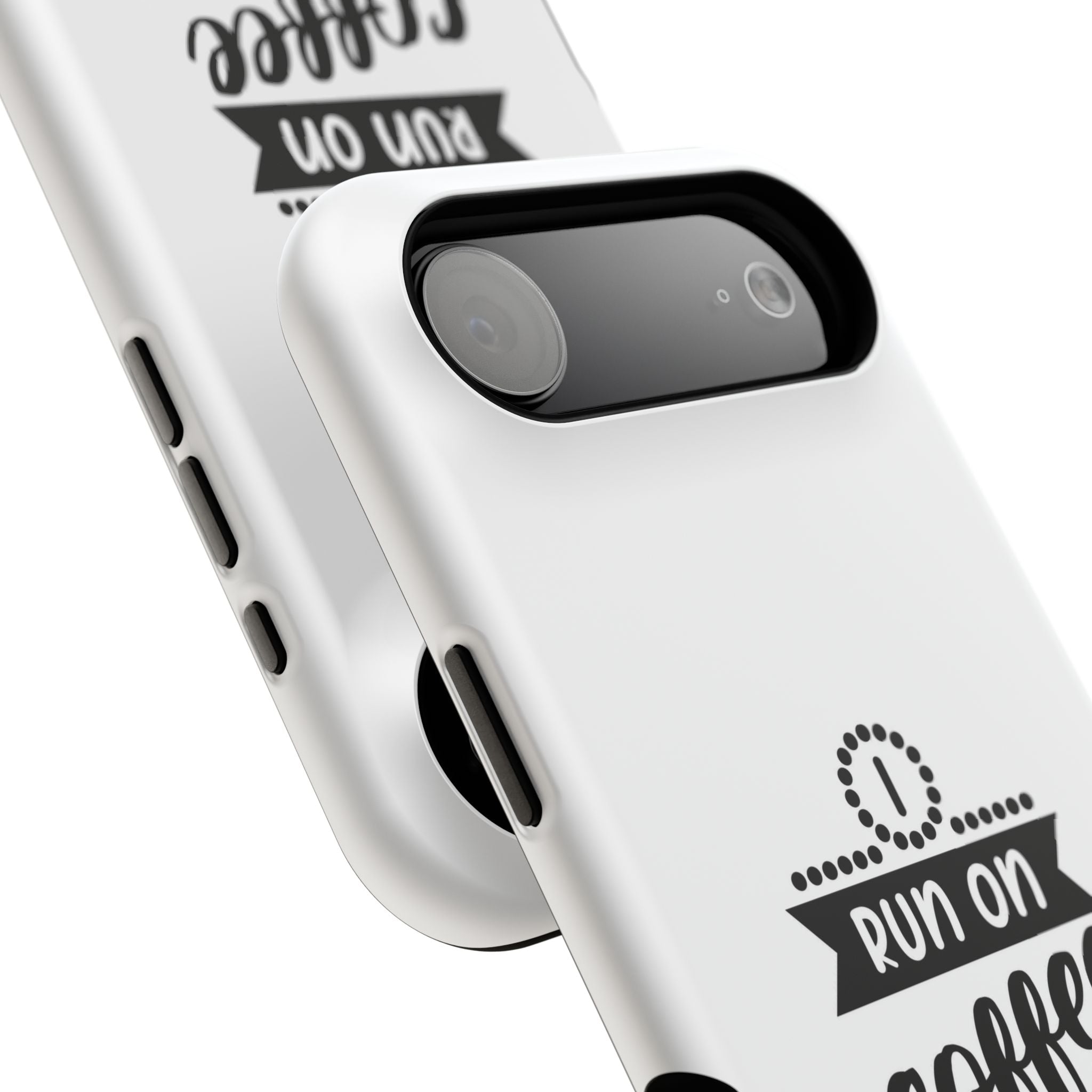 Phone Case — "Run on Coffee and Chaos" Impact-Resistant Protective Cover