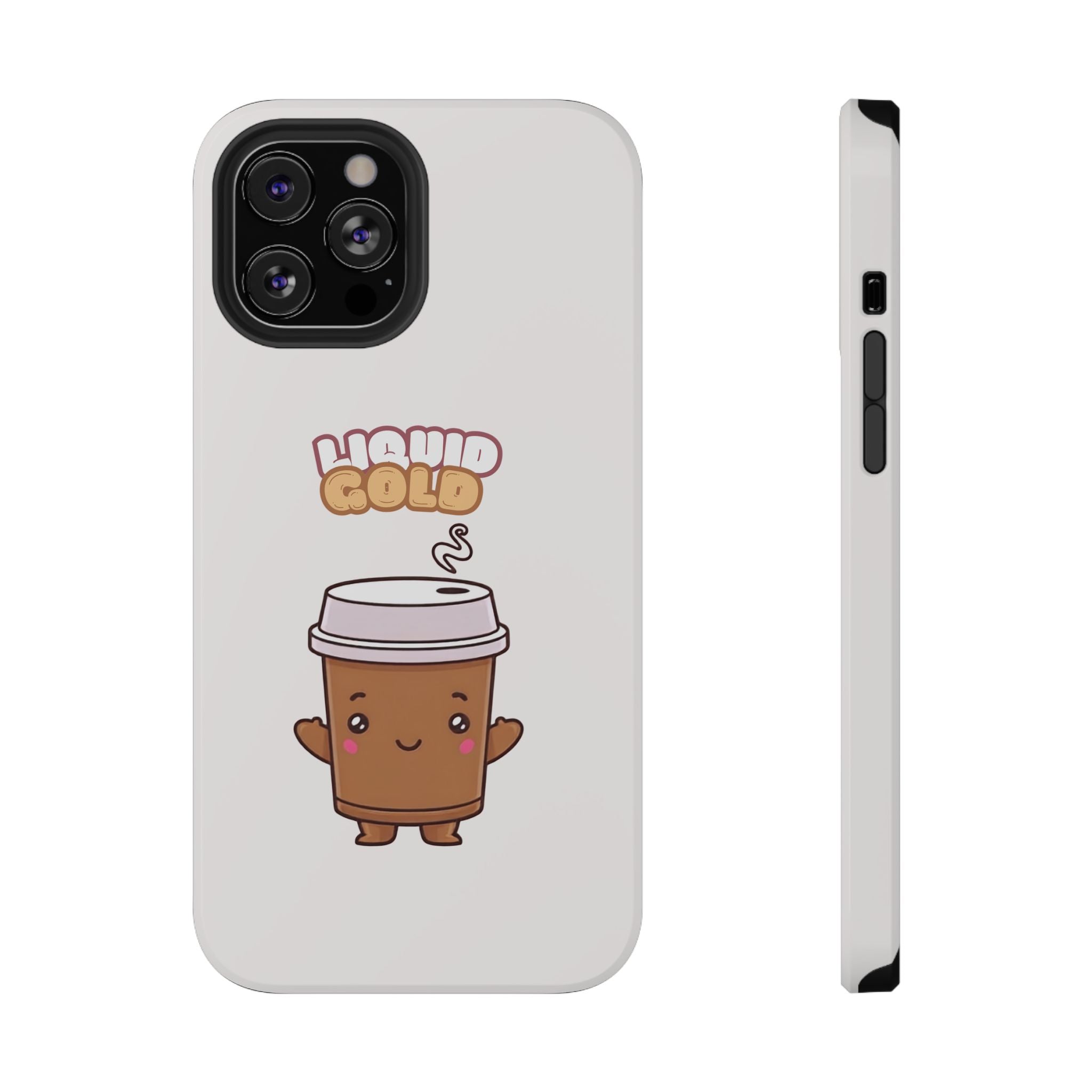 Coffee Cup Phone Case – “Liquid Gold” Cute Kawaii Espresso Impact-Resistant Case