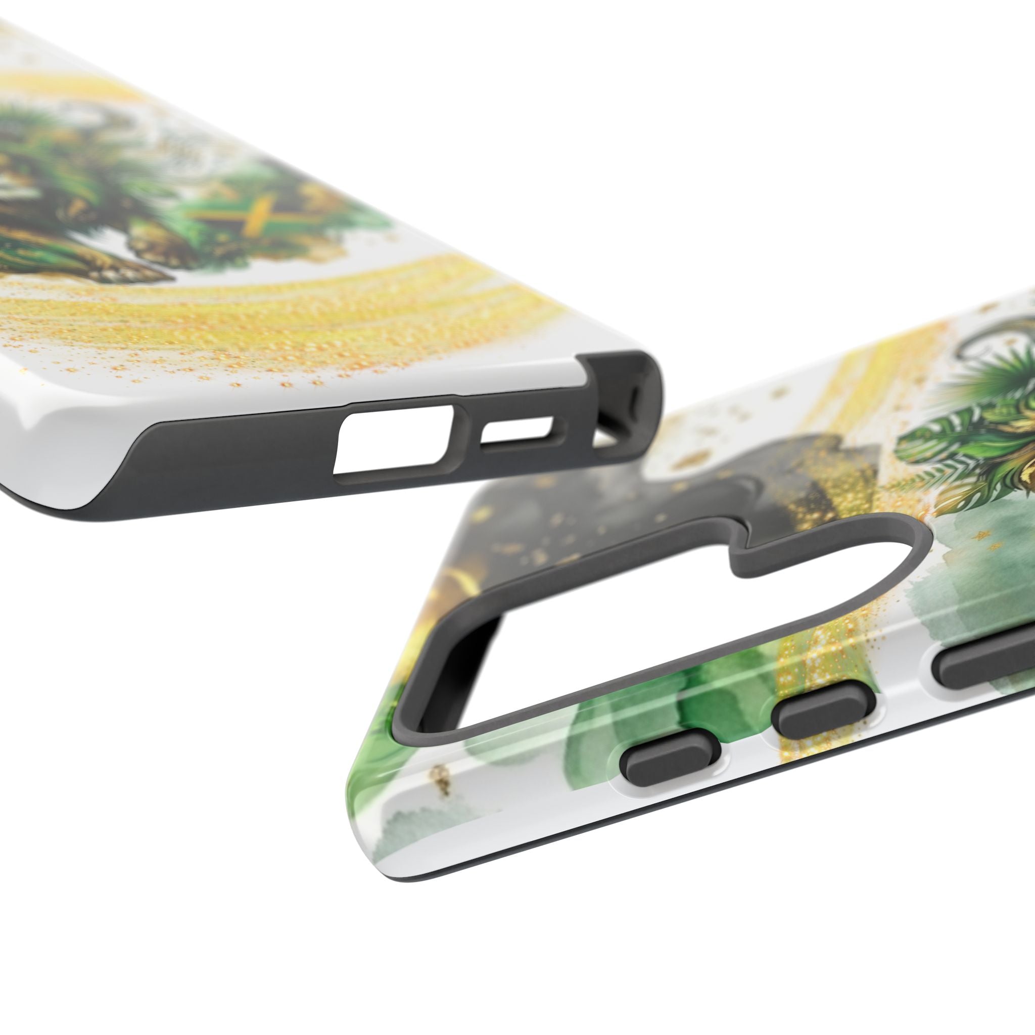 Reggae Lion Phone Case — Jamaican Flag Rasta Art Tough Phone Cover