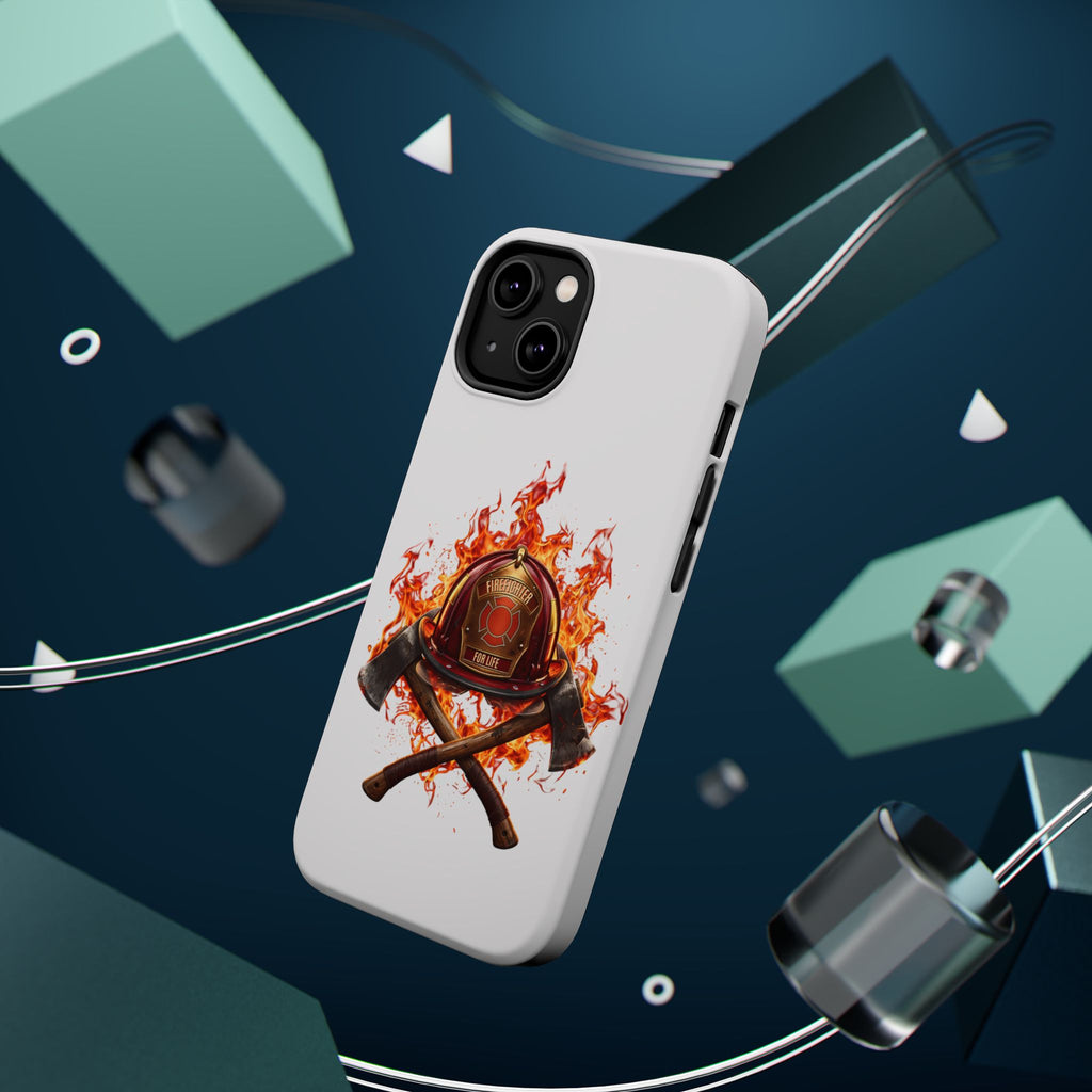 Firefighter Helmet Flames Phone Case — Station 117 Magnetic Impact-Resistant Case