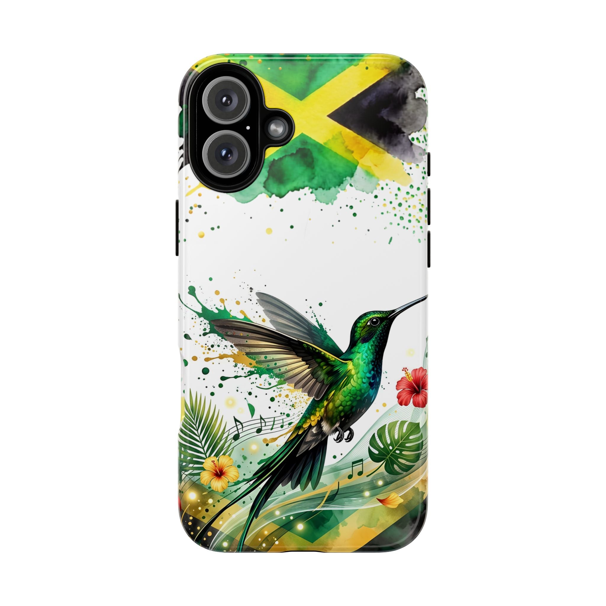 Hummingbird Jamaica Tough Phone Case – Tropical Floral Protective Cover