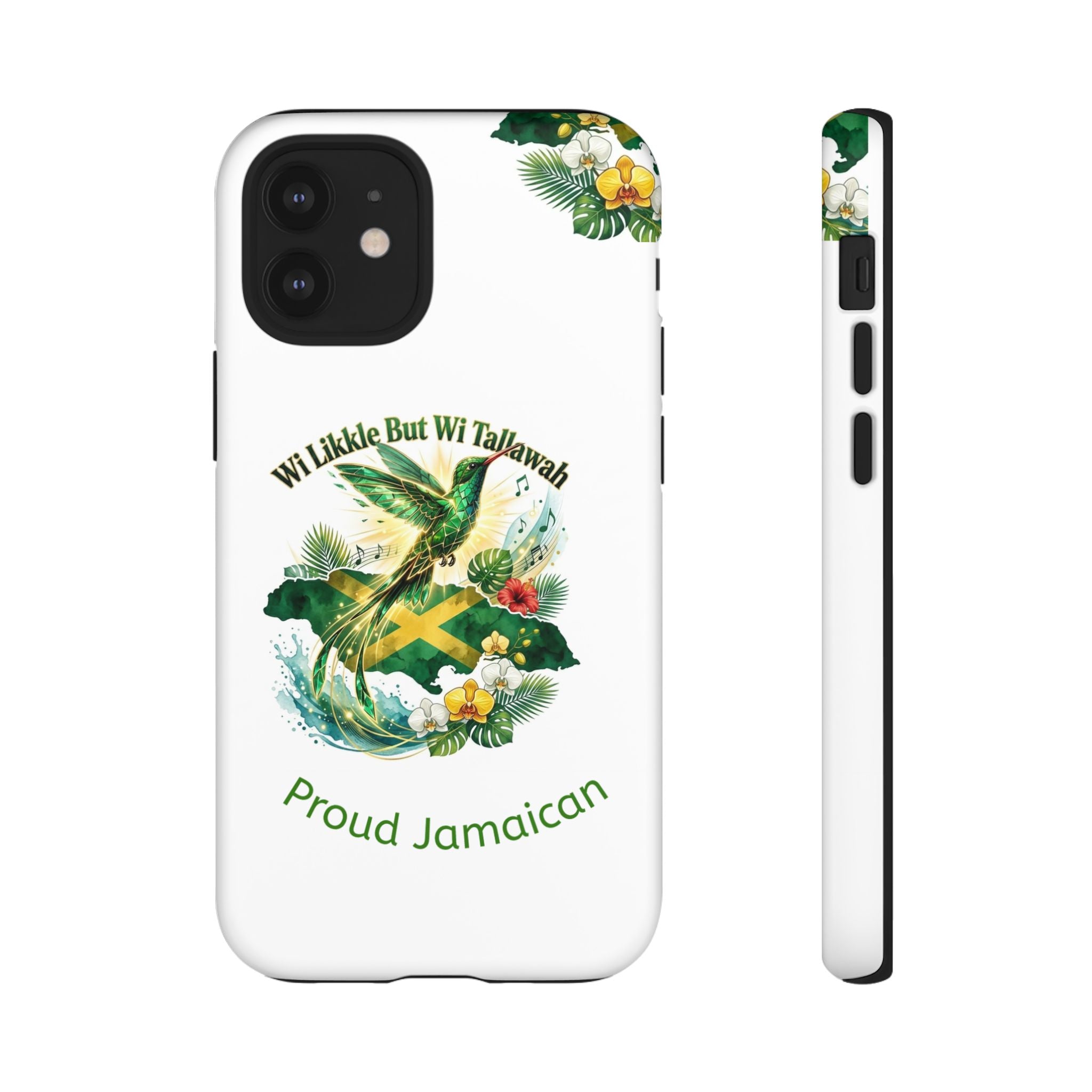 Jamaica Hummingbird Phone Case — “Wi Likkle But Wi Tallawah” Tropical Protective Cover
