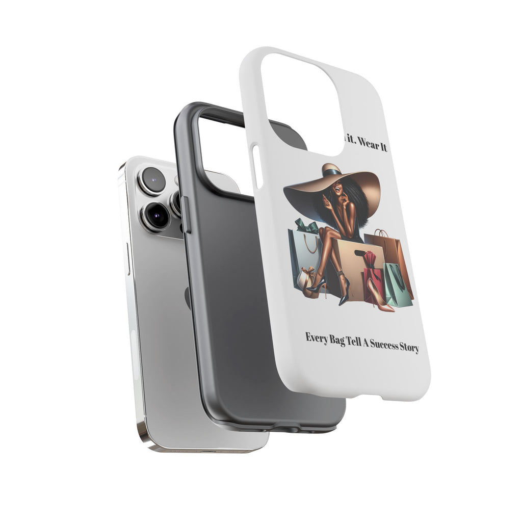 Phone Case - "Manifest It. Earn It. Wear It." Chic Shopper Design