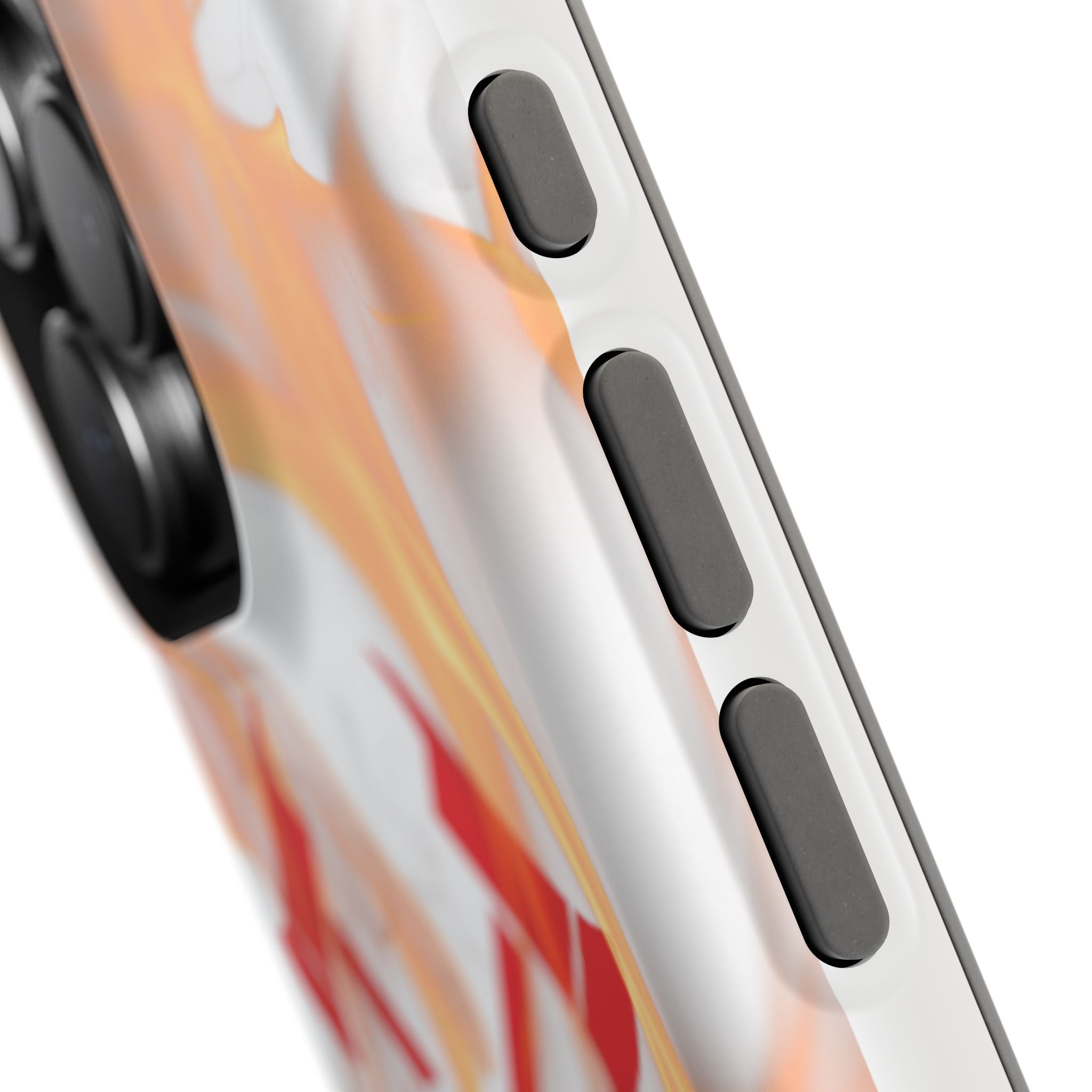 Firefighters Magnetic Impact-Resistant Phone Case — Flame Design with Maltese Cross