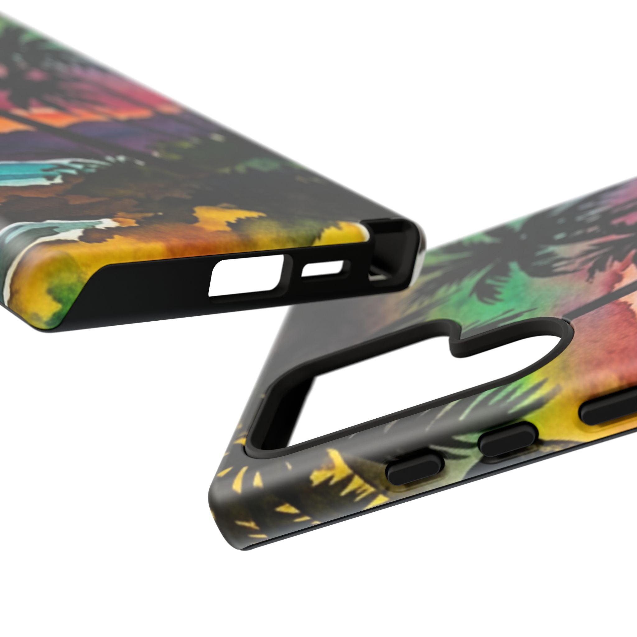 Tropical Sunset Phone Case – Palm Tree Beach Protective Cover