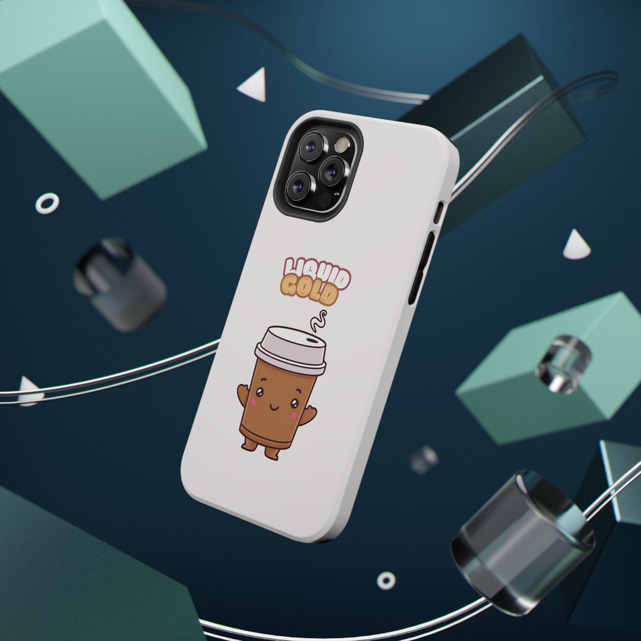 Coffee Cup Phone Case – “Liquid Gold” Cute Kawaii Espresso Impact-Resistant Case