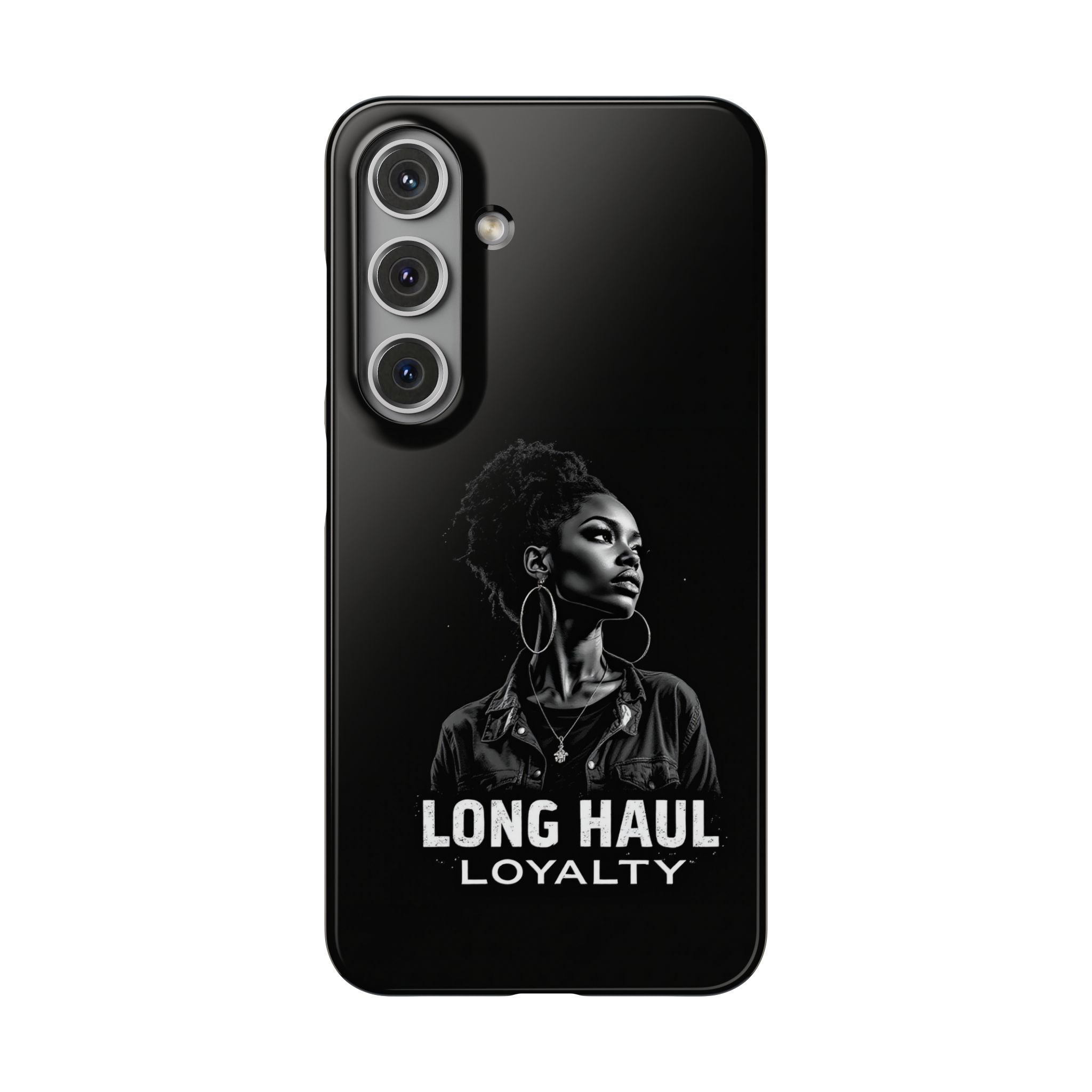 Phone Case — "Long Haul Loyalty" Black Portrait Snap Case