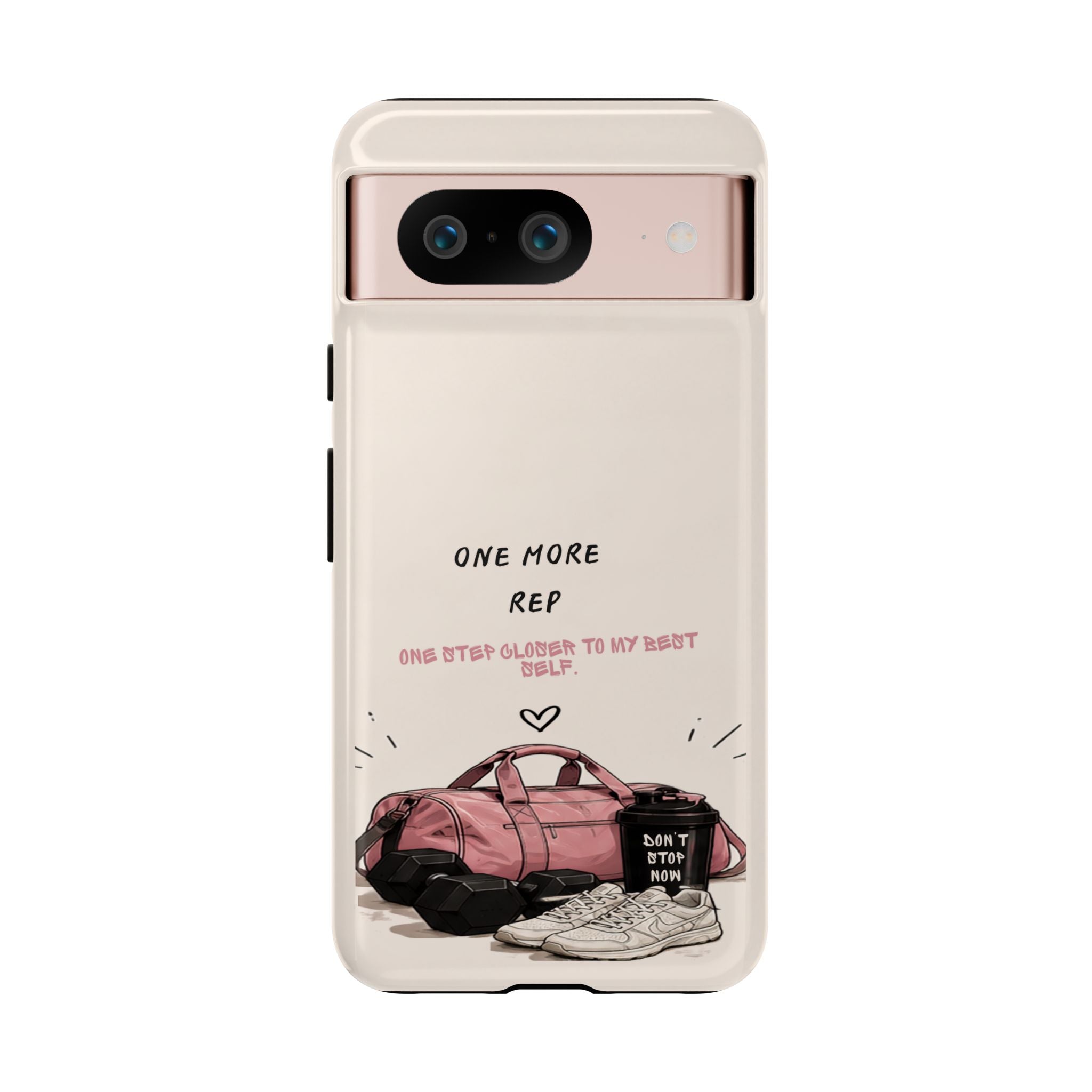 Gym Phone Case — "One More Rep" Workout Duffle & Sneakers Protective Case