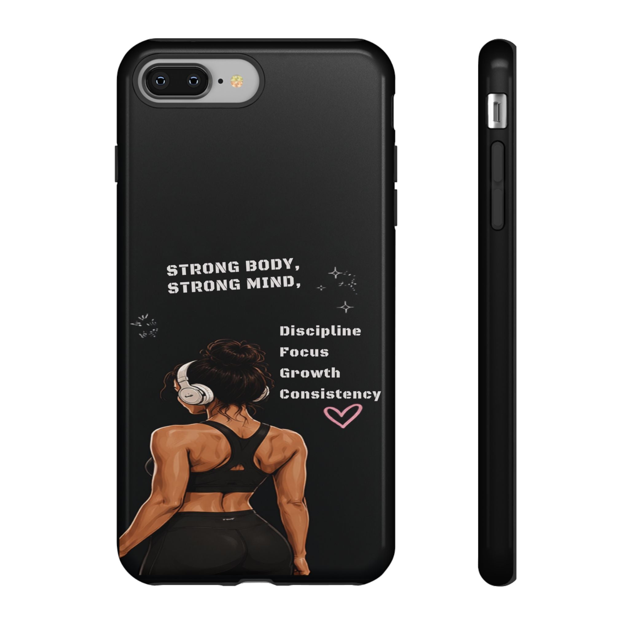 Strong Body, Strong Mind Phone Case — Motivational Fitness Protective Case