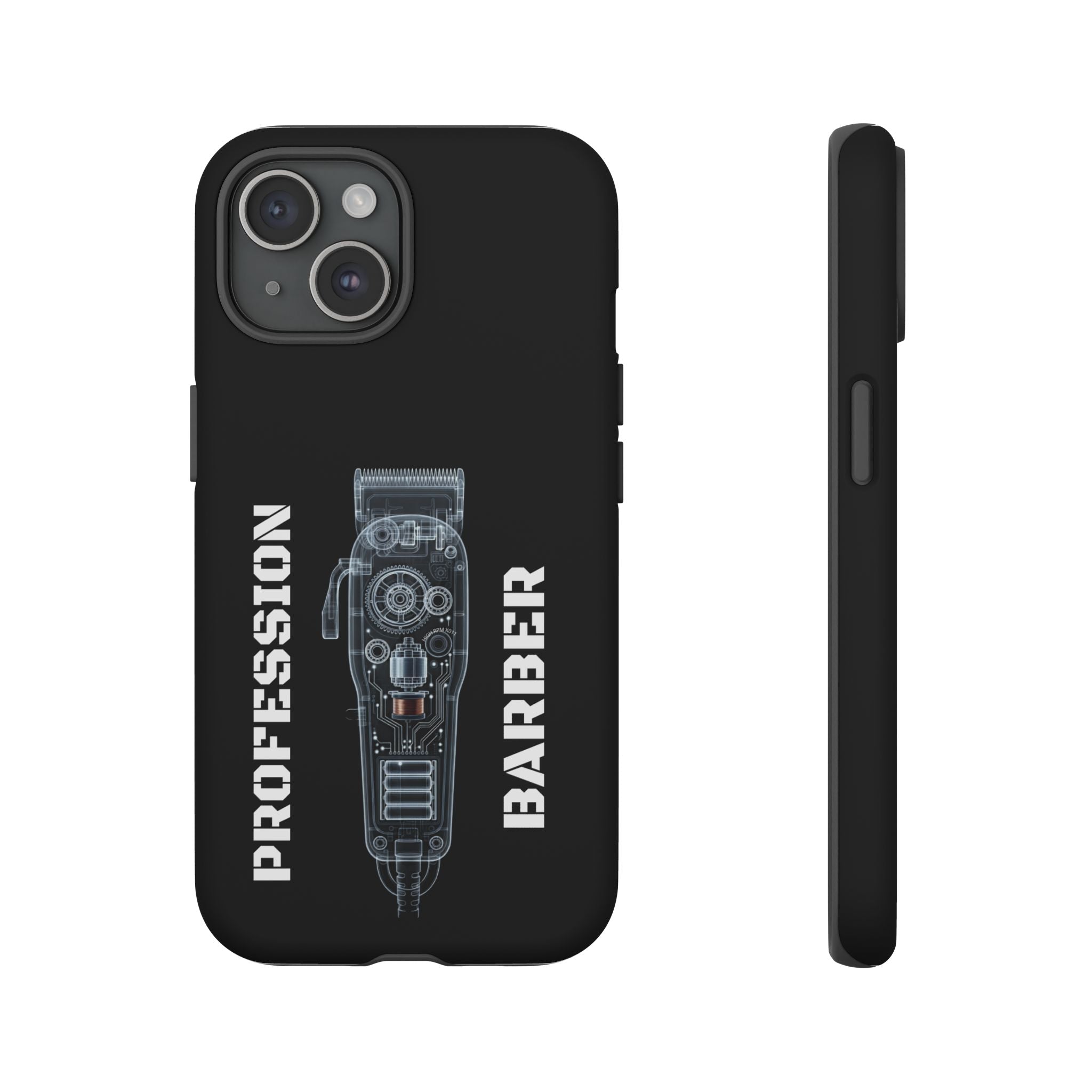 Barber Clip Cord X‑Ray Tough Phone Case – Professional Barber Gift