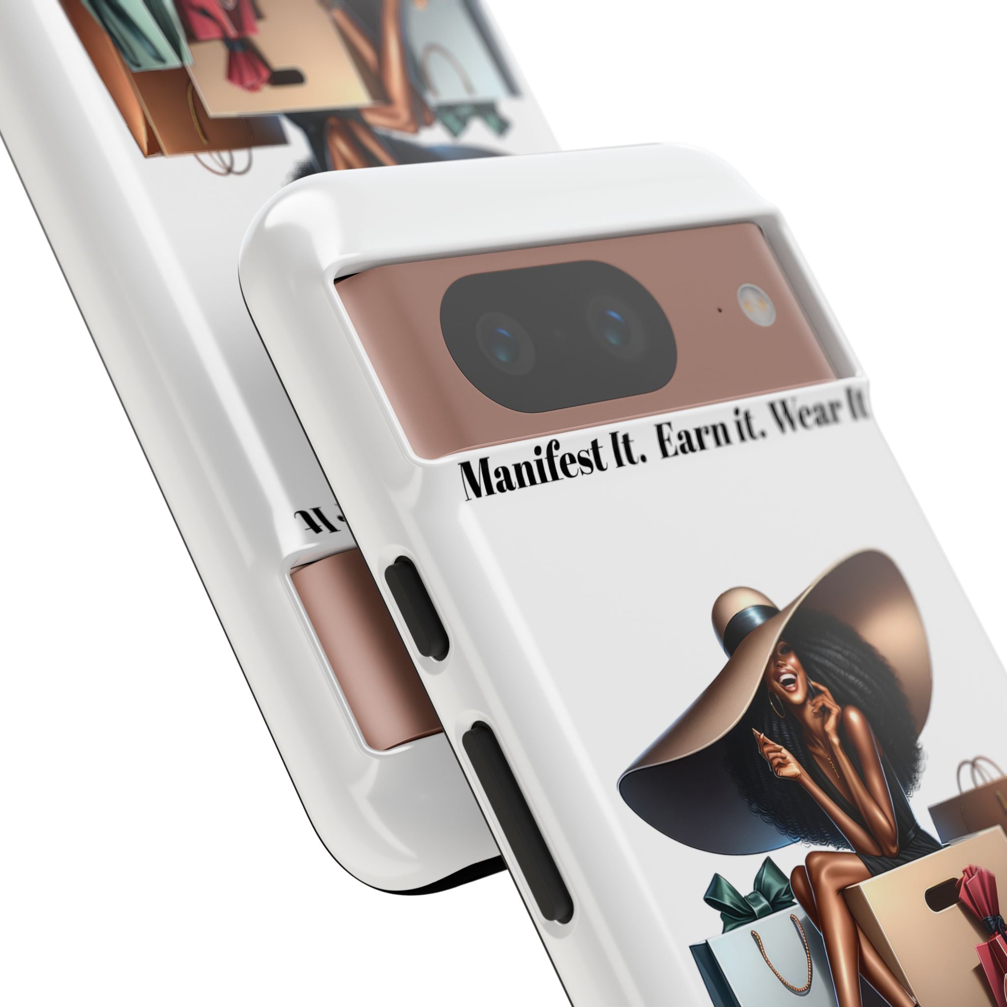 Phone Case - "Manifest It. Earn It. Wear It." Chic Shopper Design