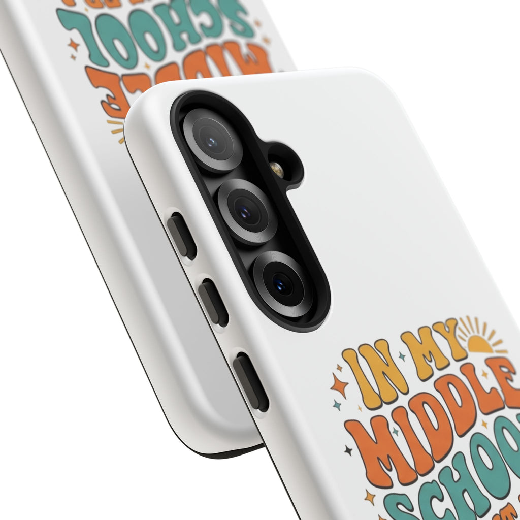 Middle School Parent Phone Case — "In My Middle School Parent Era" Retro Design