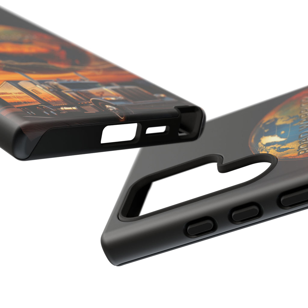 Truck Driver Phone Case — 'Global Road Warrior' Semi Truck Globe Tough Phone Cover