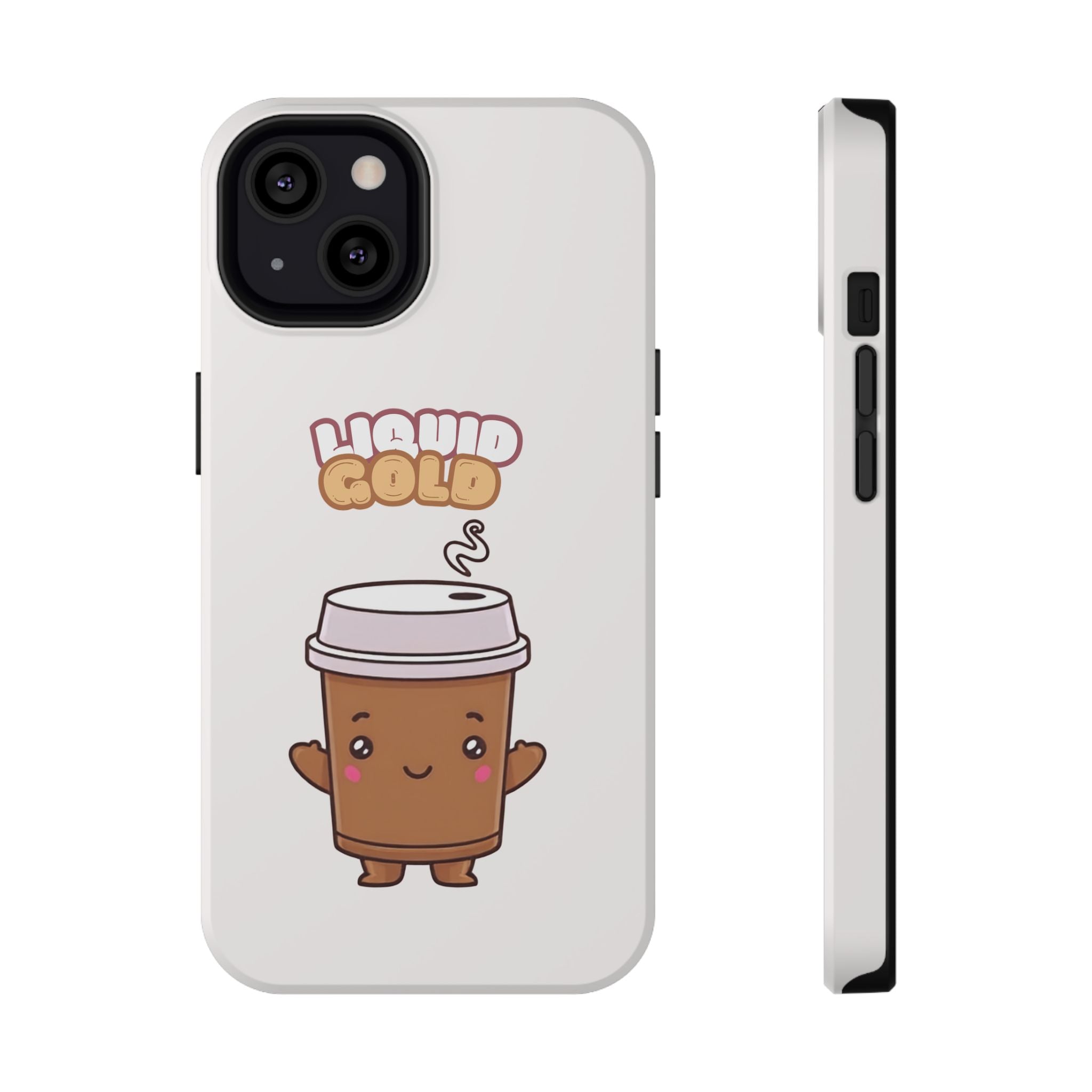 Coffee Cup Phone Case – “Liquid Gold” Cute Kawaii Espresso Impact-Resistant Case