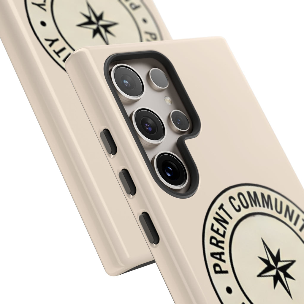 Parent Community Tough Phone Case — Durable Compass Logo Protective Cover