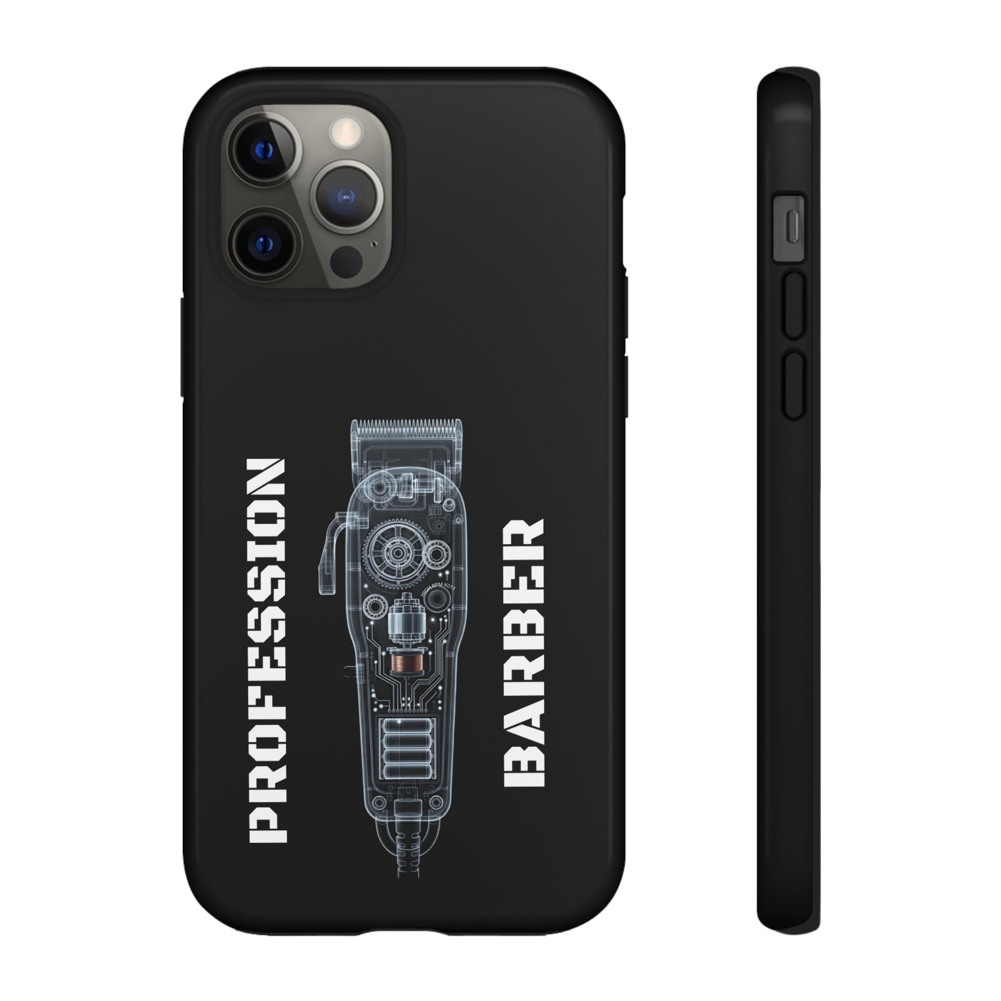 Barber Clip Cord X‑Ray Tough Phone Case – Professional Barber Gift