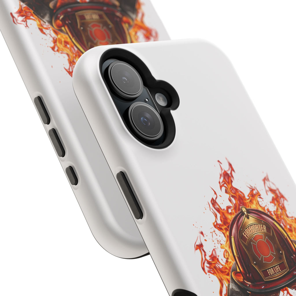 Firefighter Helmet Flames Phone Case — Station 117 Magnetic Impact-Resistant Case