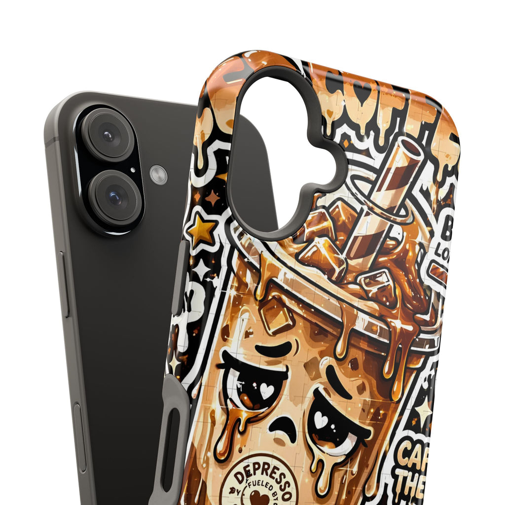 Iced Coffee Phone Case — “Sippin' & Survivin'” Magnetic Impact-Resistant Case
