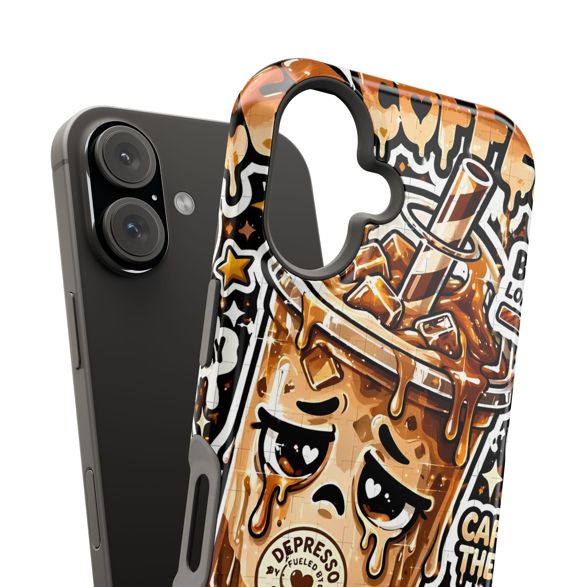 Iced Coffee Phone Case — “Sippin' & Survivin'” Magnetic Impact-Resistant Case