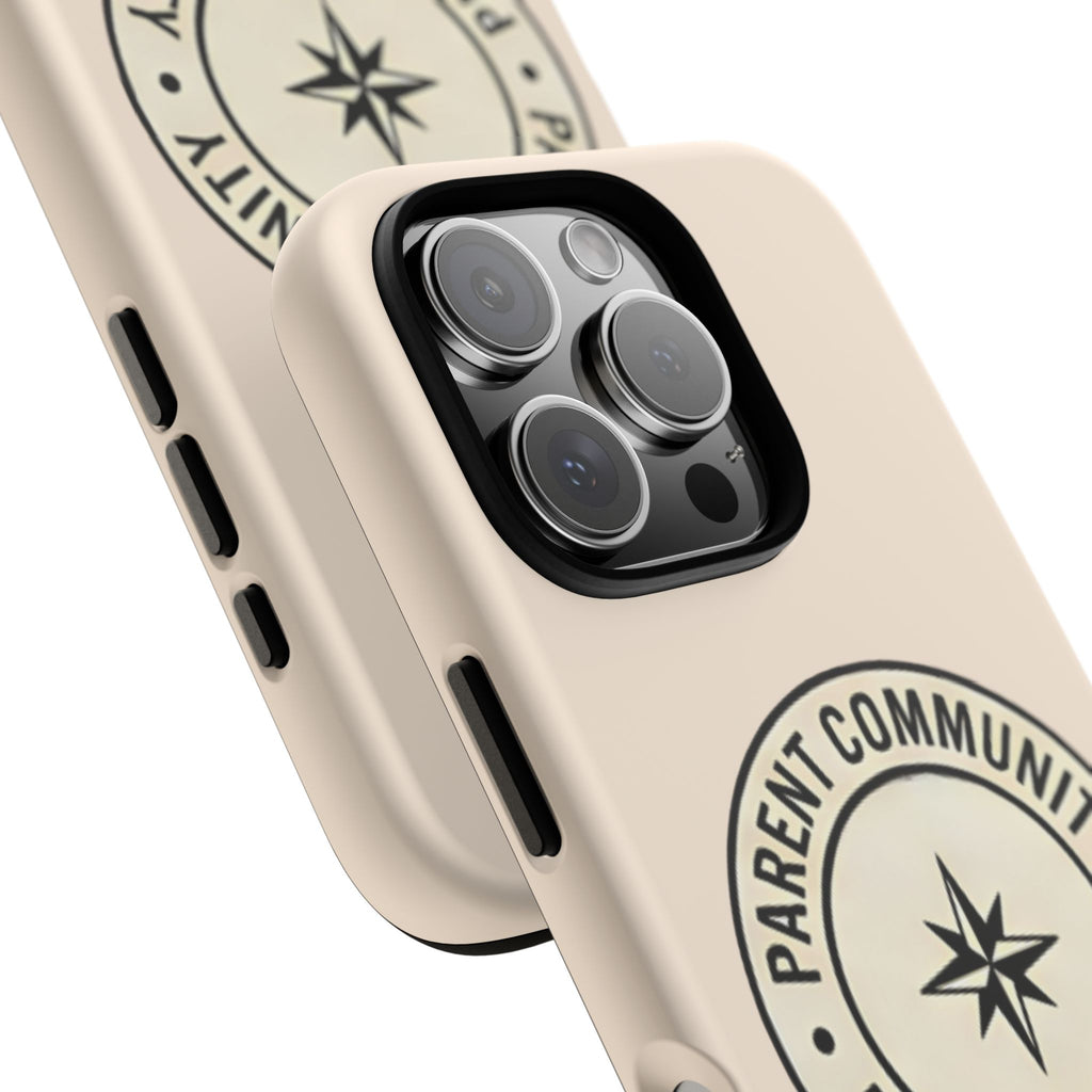 Parent Community Tough Phone Case — Durable Compass Logo Protective Cover