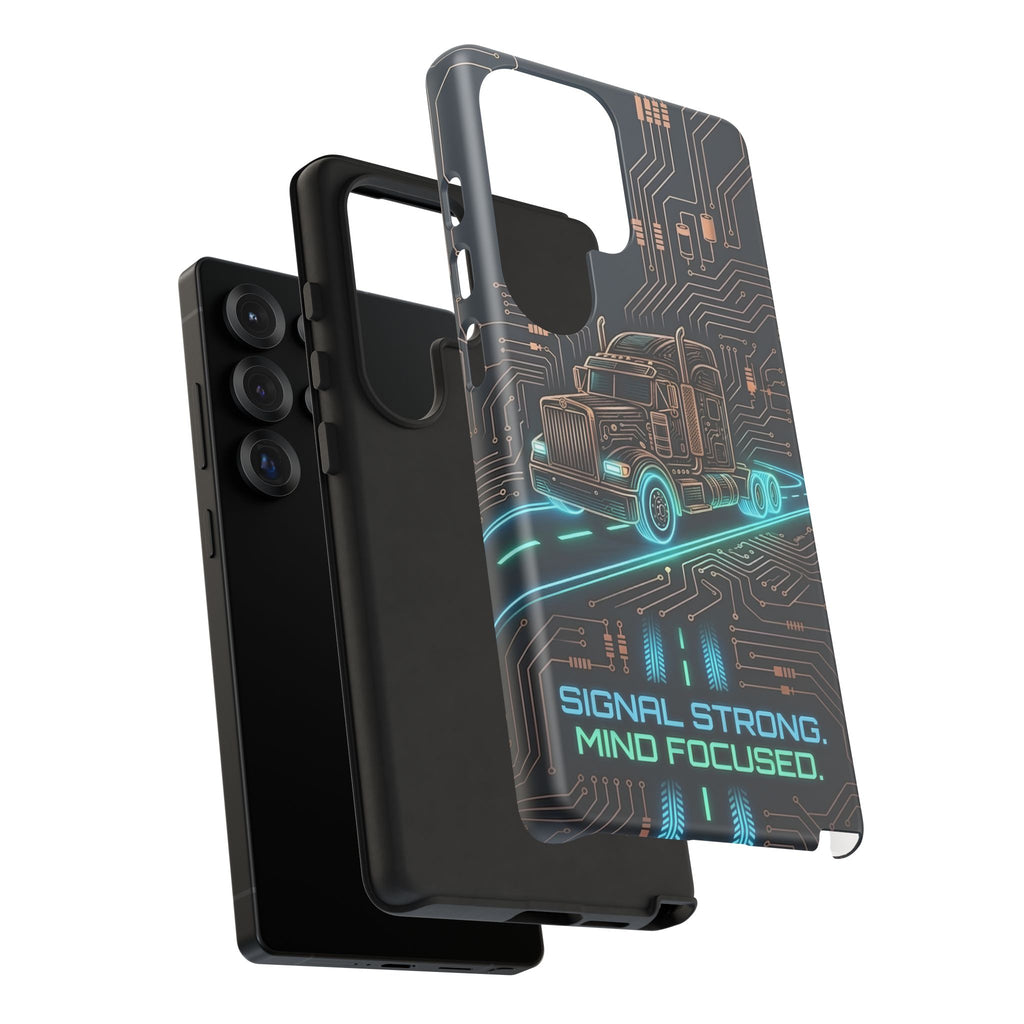 Truck Driver Gamer Phone Case — “Real Life. No Pause Button.”