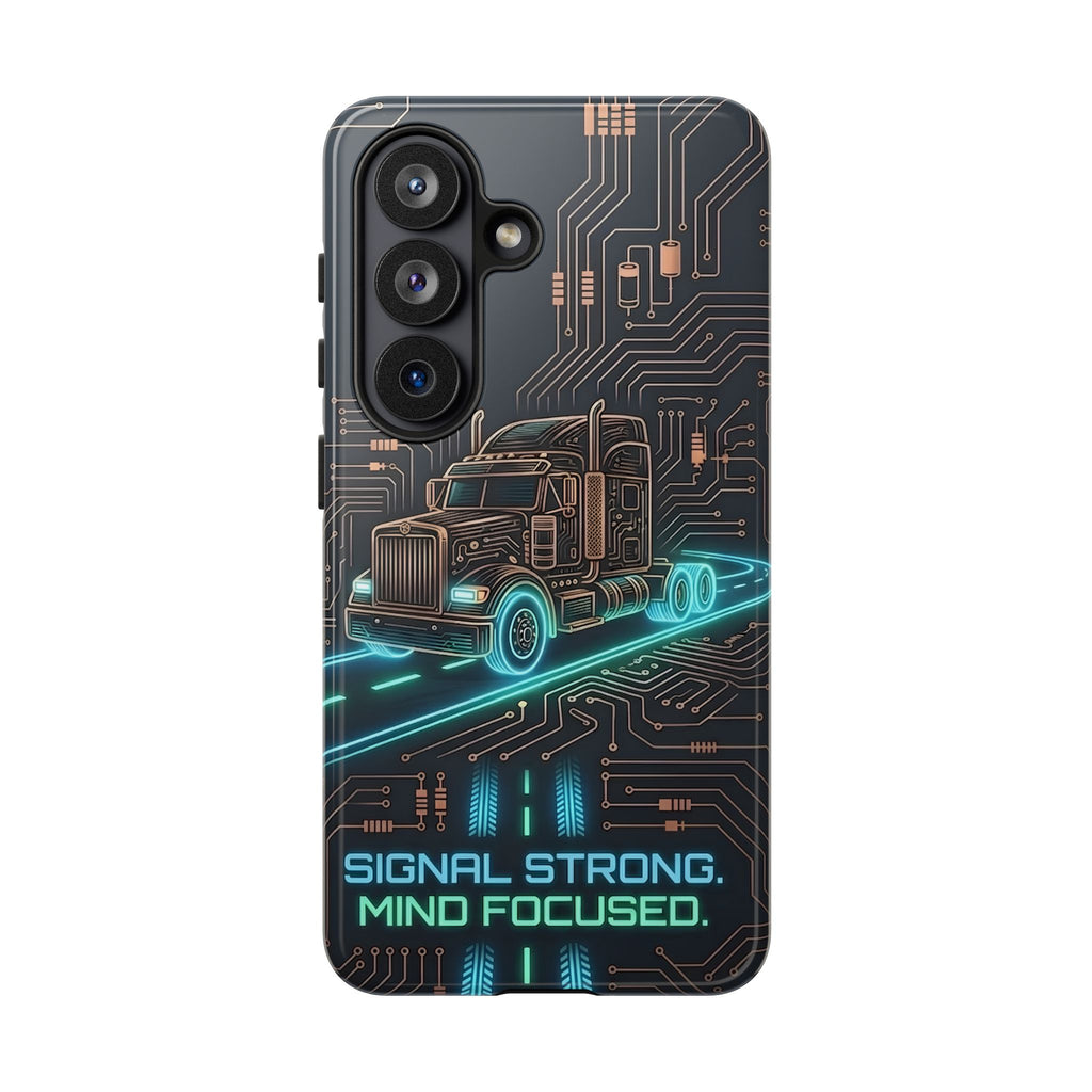 Truck Driver Gamer Phone Case — “Real Life. No Pause Button.”