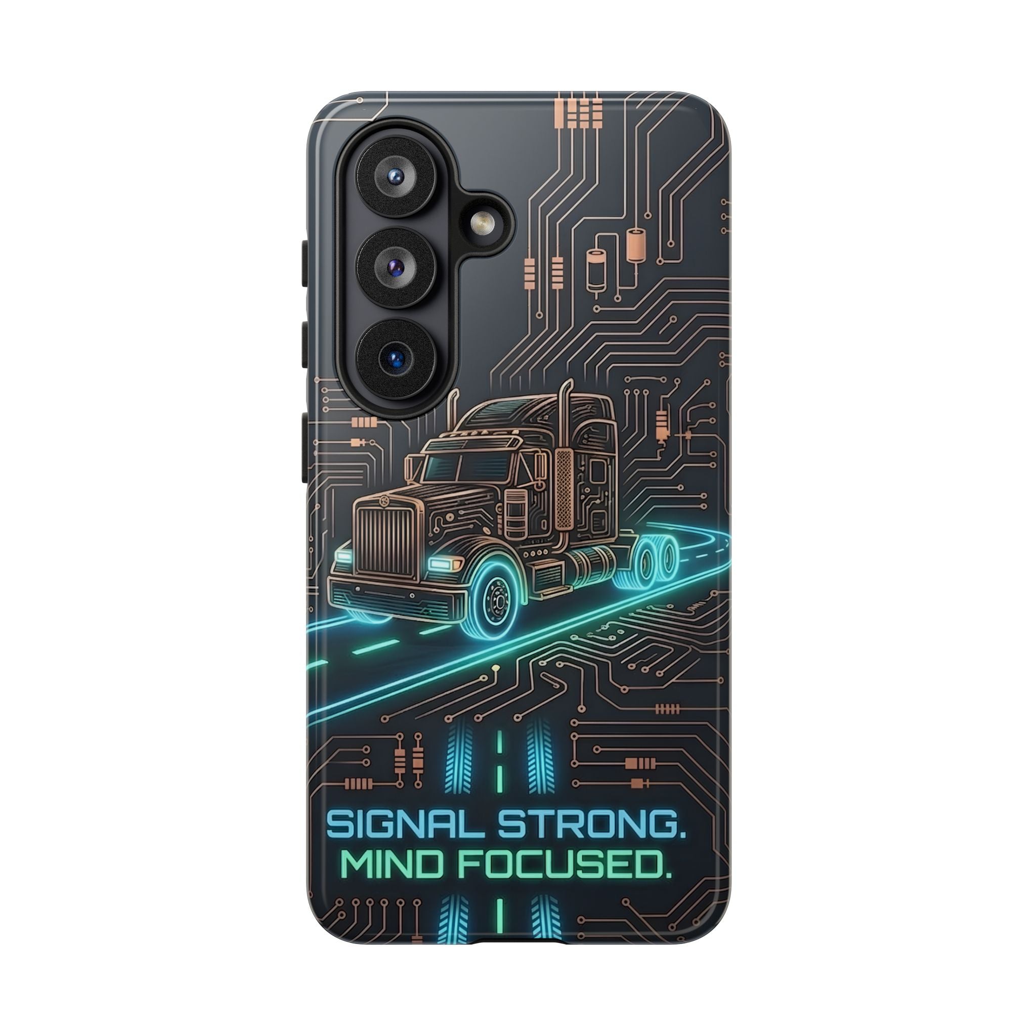 Truck Driver Gamer Phone Case — “Real Life. No Pause Button.”