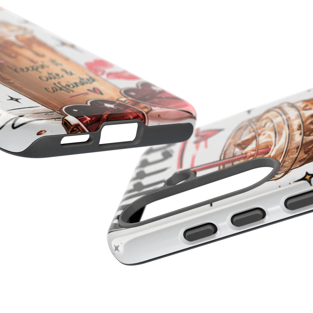 Phone Case — "Keepin' It Cute & Caffeinated" Iced Coffee Design