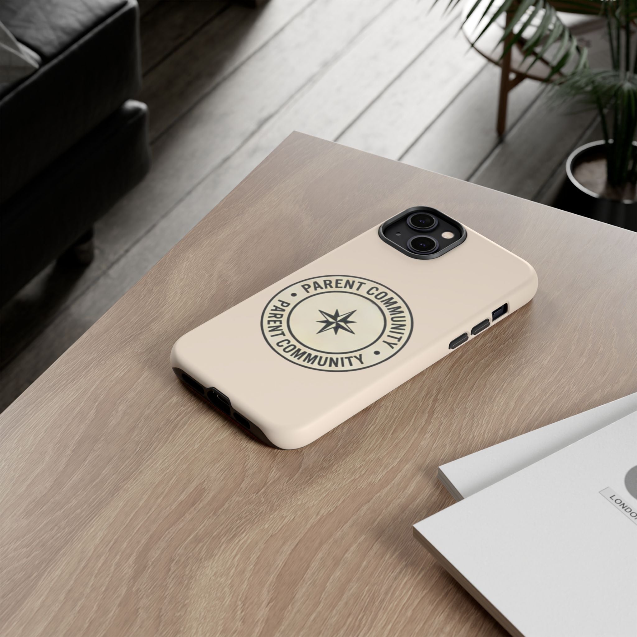 Parent Community Tough Phone Case — Durable Compass Logo Protective Cover