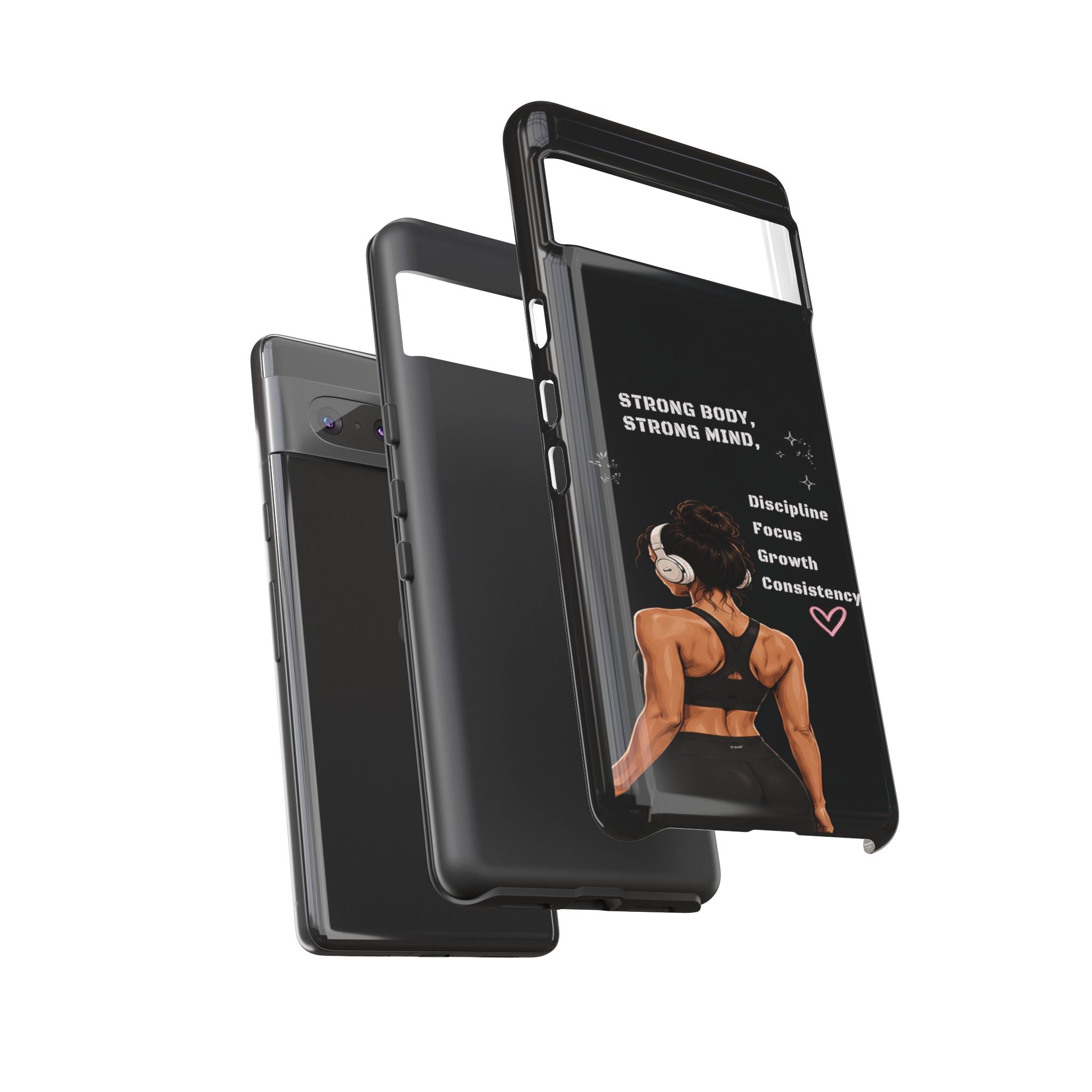 Strong Body, Strong Mind Phone Case — Motivational Fitness Protective Case