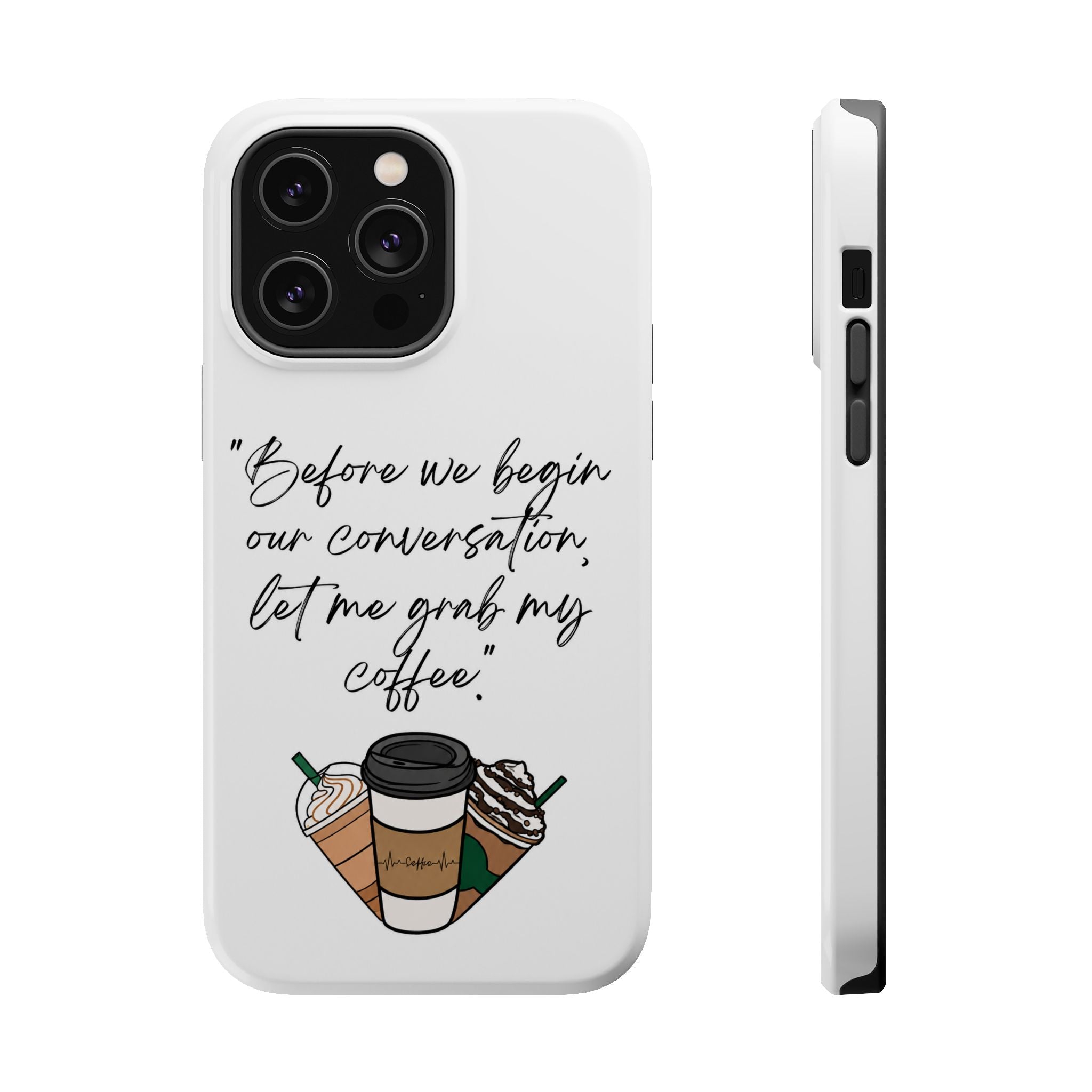 Coffee Quote Magnetic Impact-Resistant Phone Case