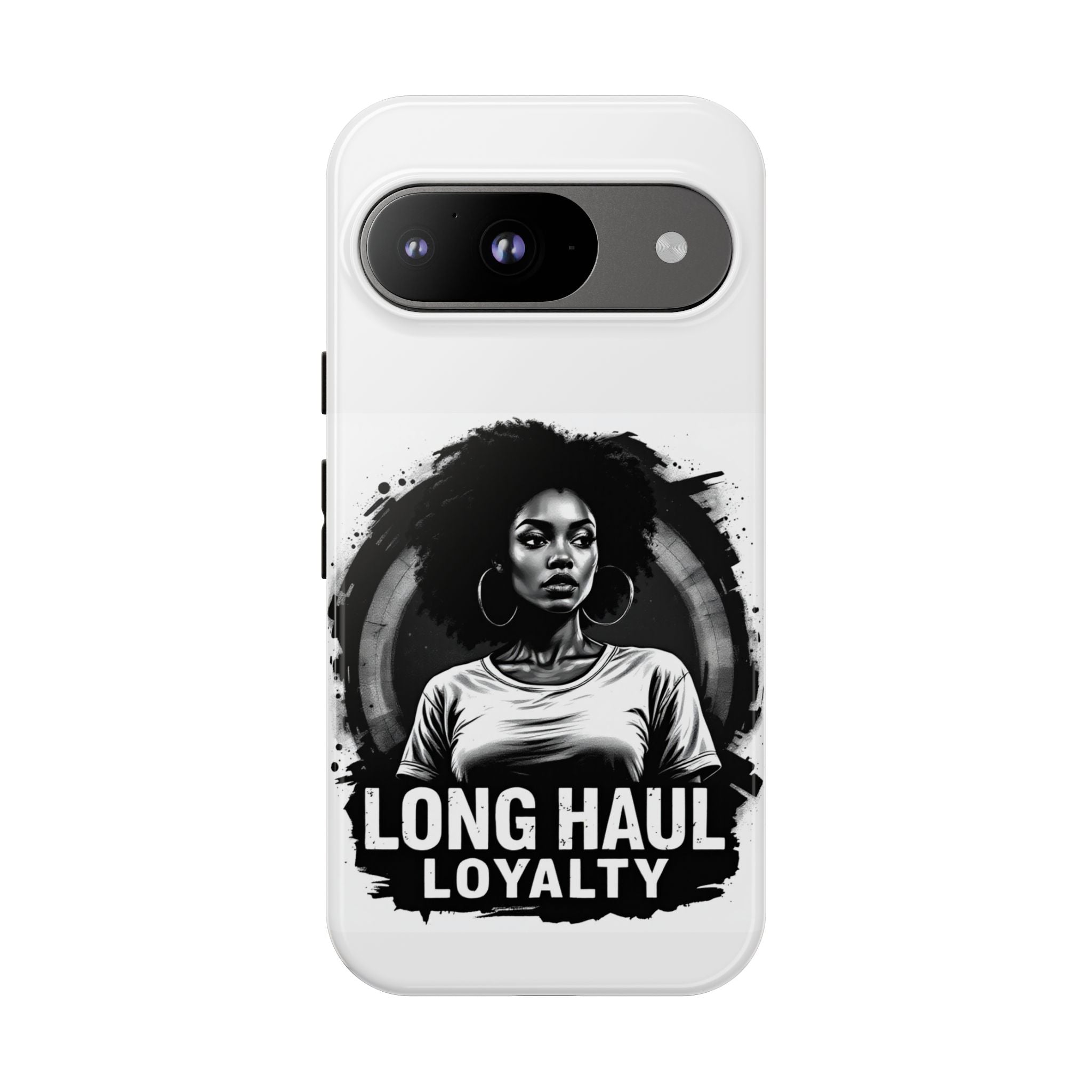 Phone Case — "Long Haul Loyalty" Black & White Portrait Protective Case