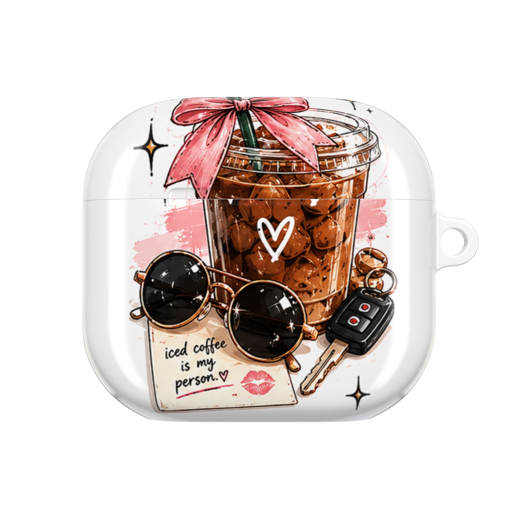 AirPod Case — Iced Coffee Is My Person Cute Graphic Protective Case