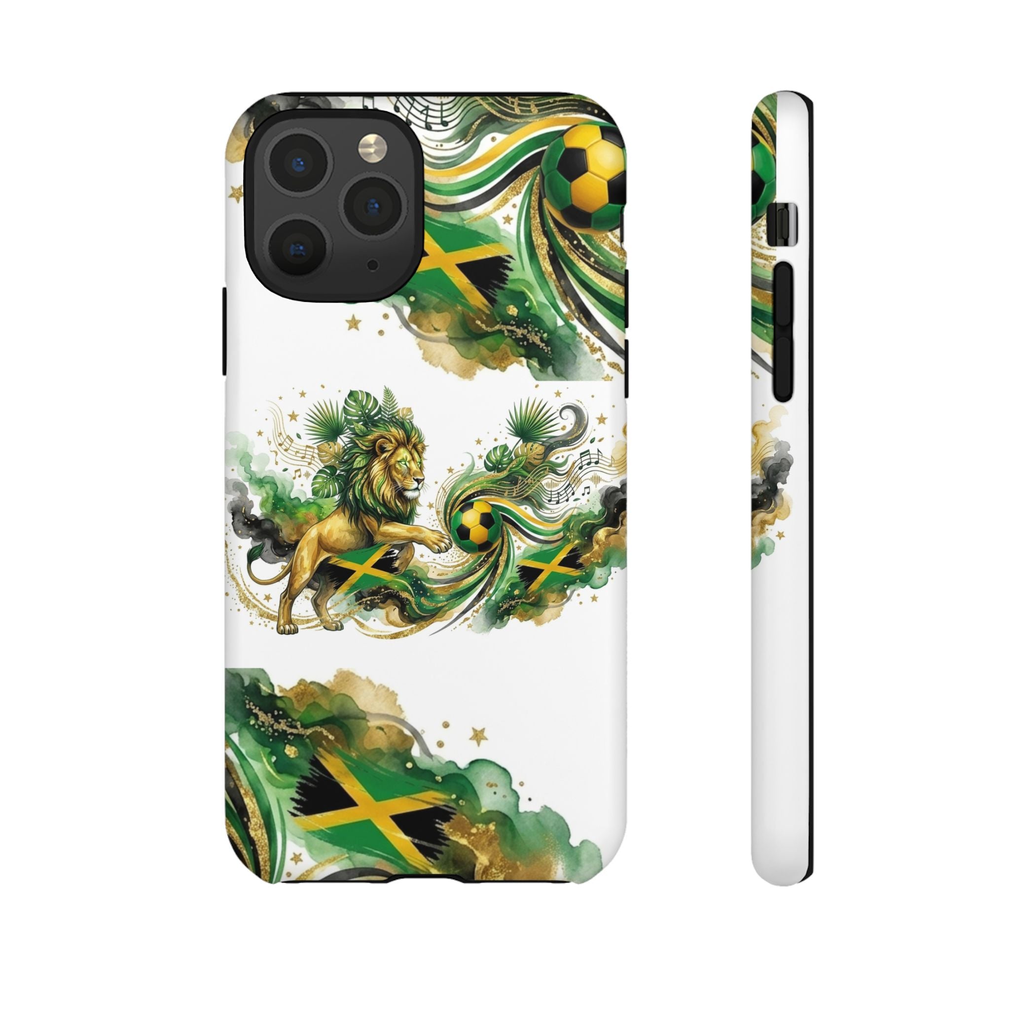 Jamaica Lion Phone Case — Jamaican Flag Rasta Protective Tough Case