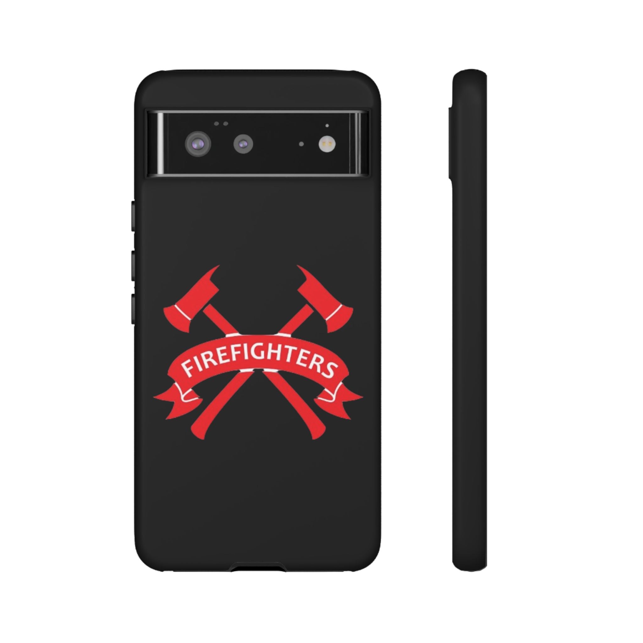 Firefighters Tough Phone Case — Red Crossed Axes Design