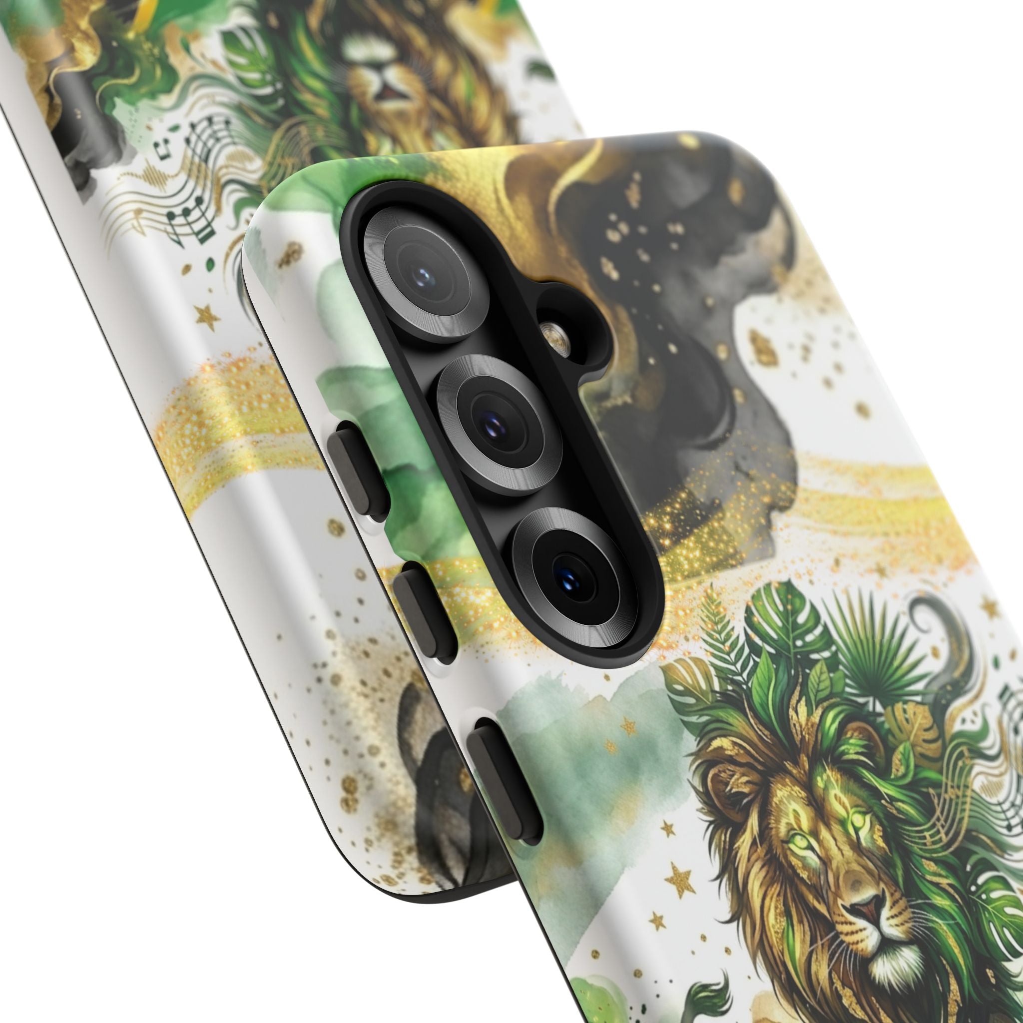 Reggae Lion Phone Case — Jamaican Flag Rasta Art Tough Phone Cover