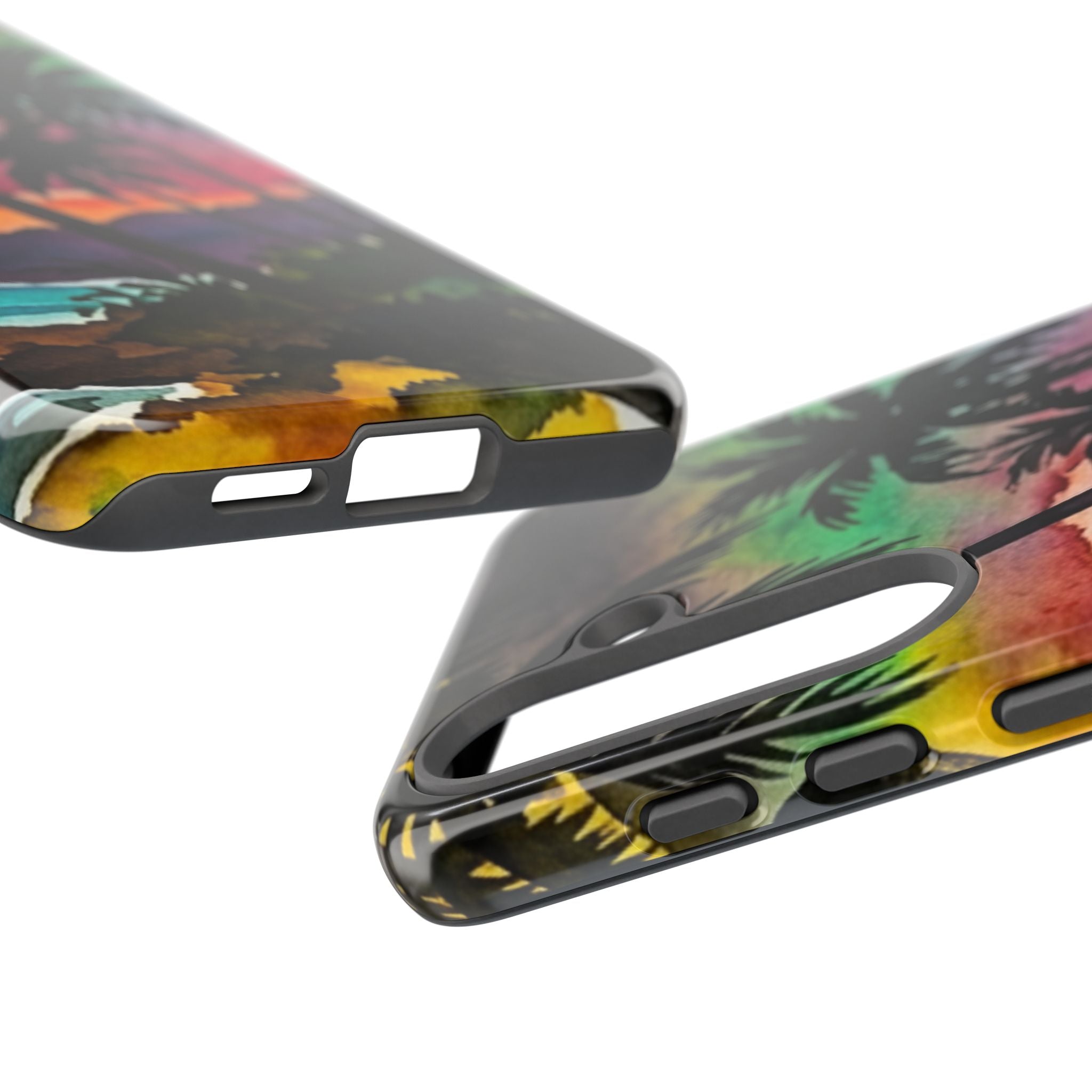 Tropical Sunset Phone Case – Palm Tree Beach Protective Cover