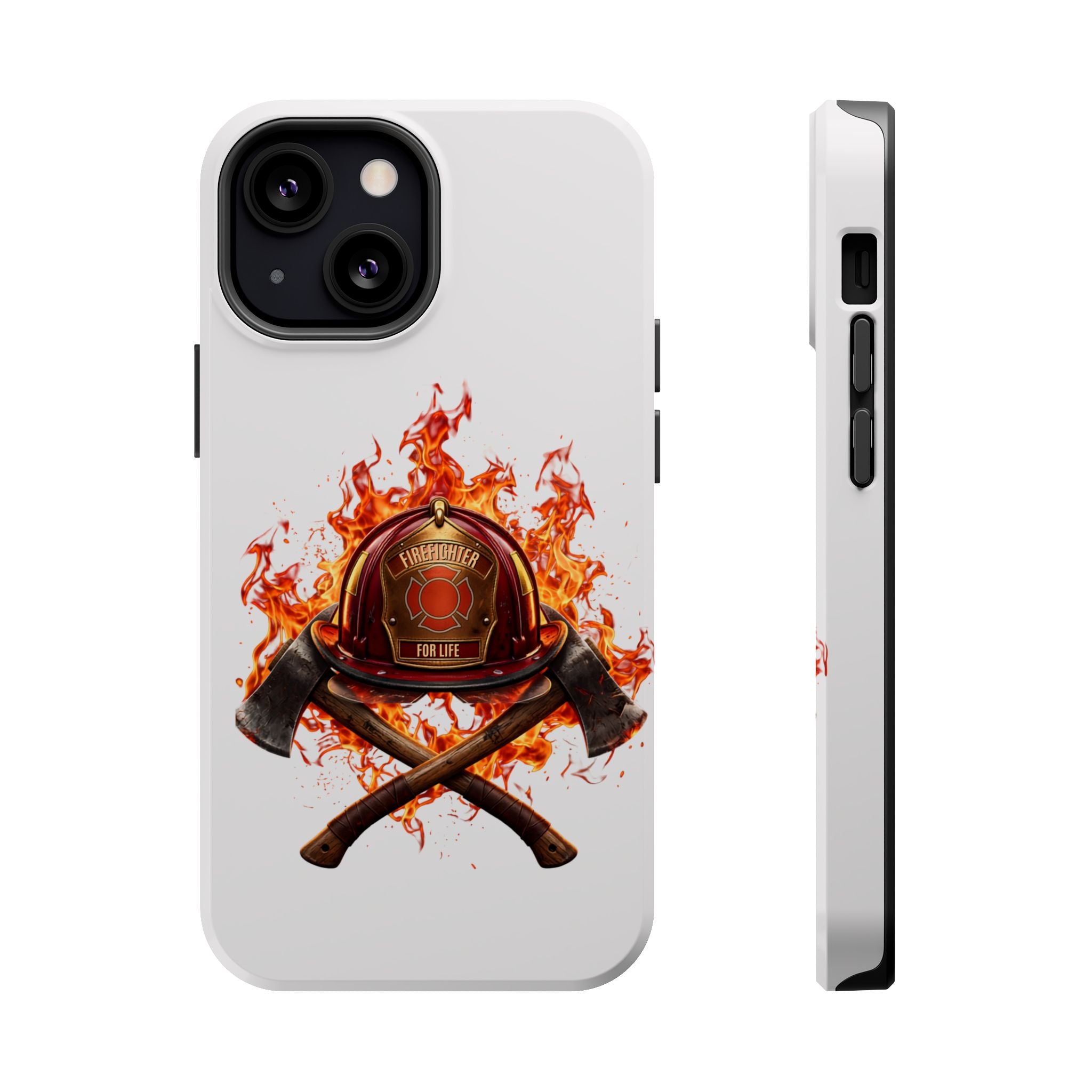 Firefighter Helmet Flames Phone Case — Station 117 Magnetic Impact-Resistant Case