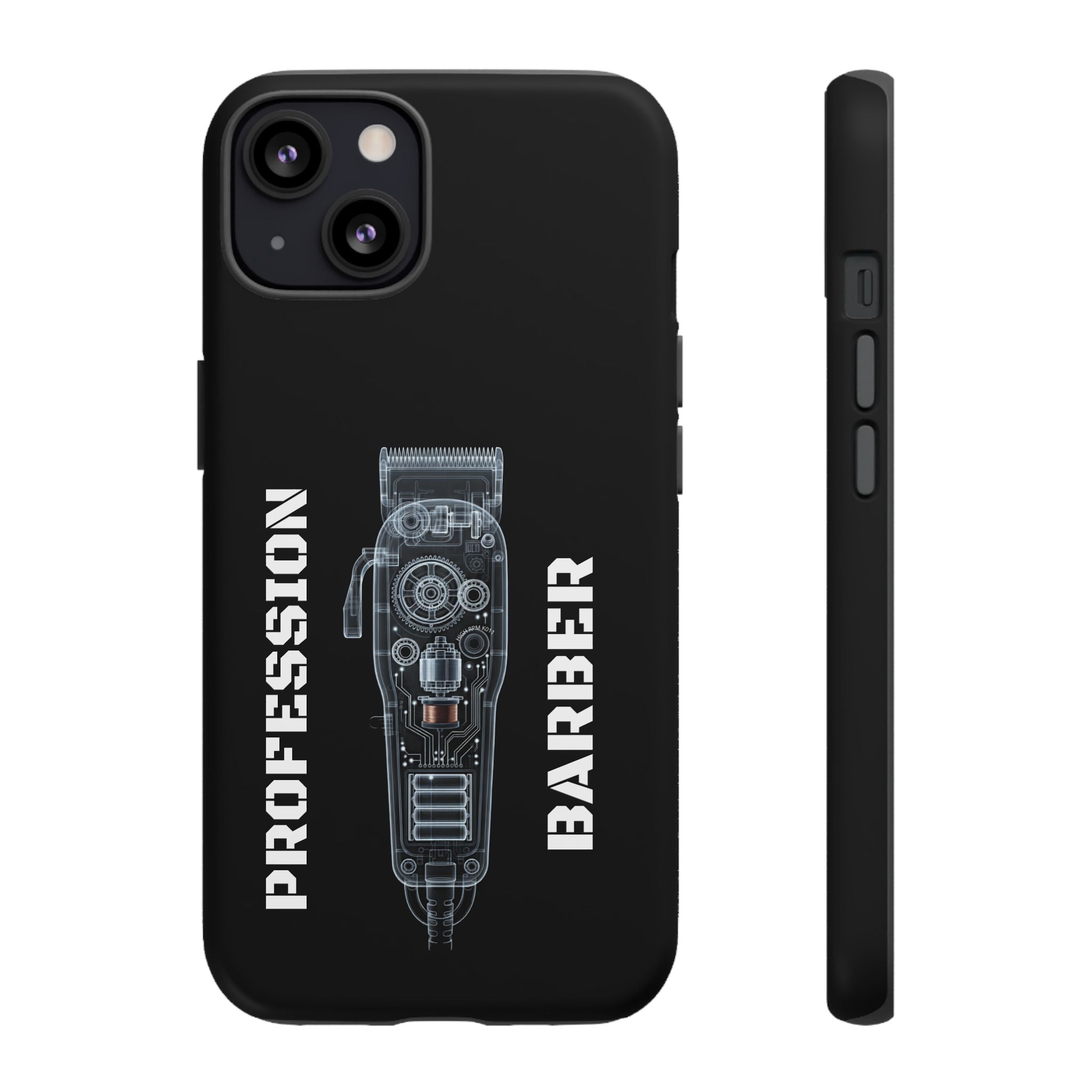 Barber Clip Cord X‑Ray Tough Phone Case – Professional Barber Gift