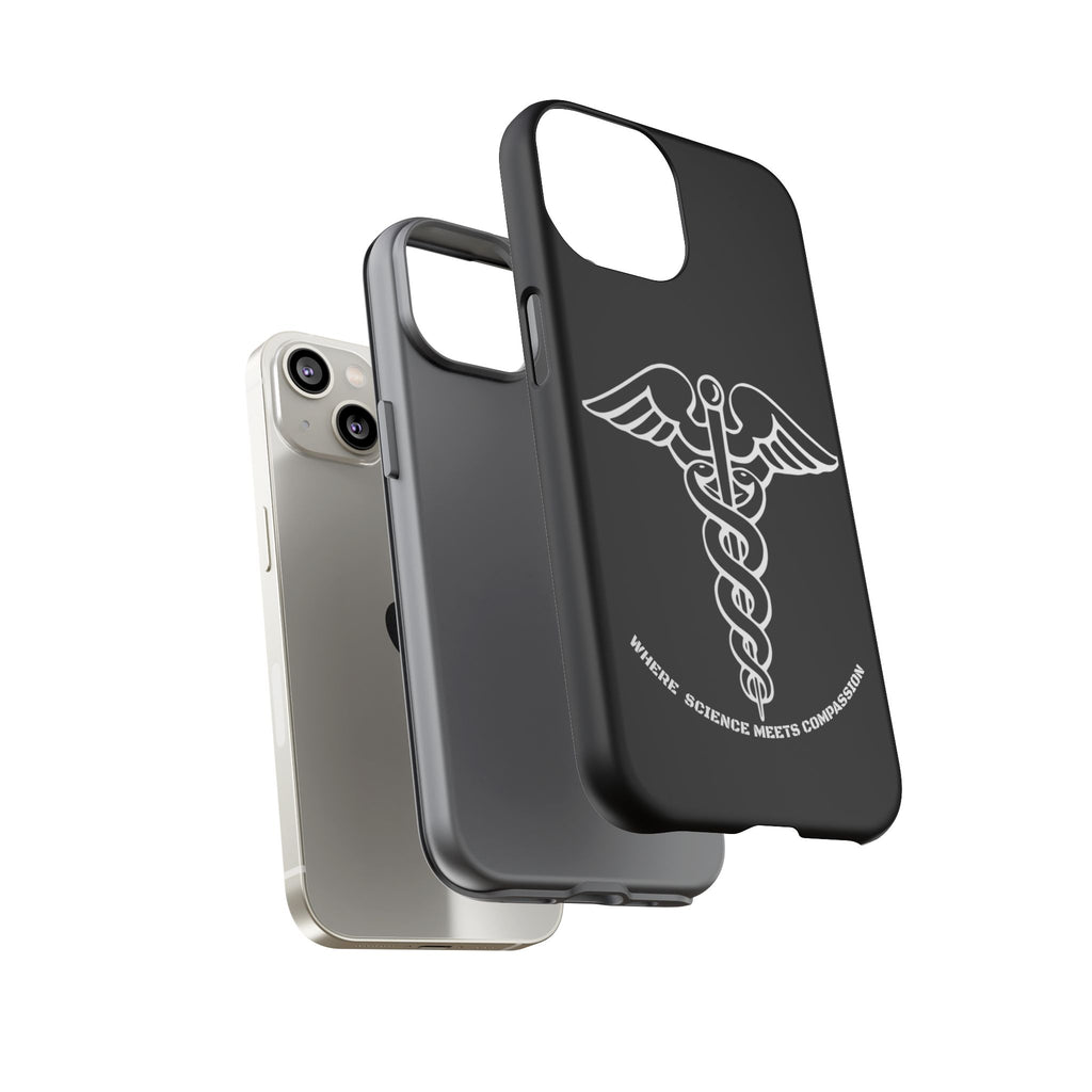 Medical Caduceus Phone Case — "Where Science Meets Compassion" Protective iPhone Cover