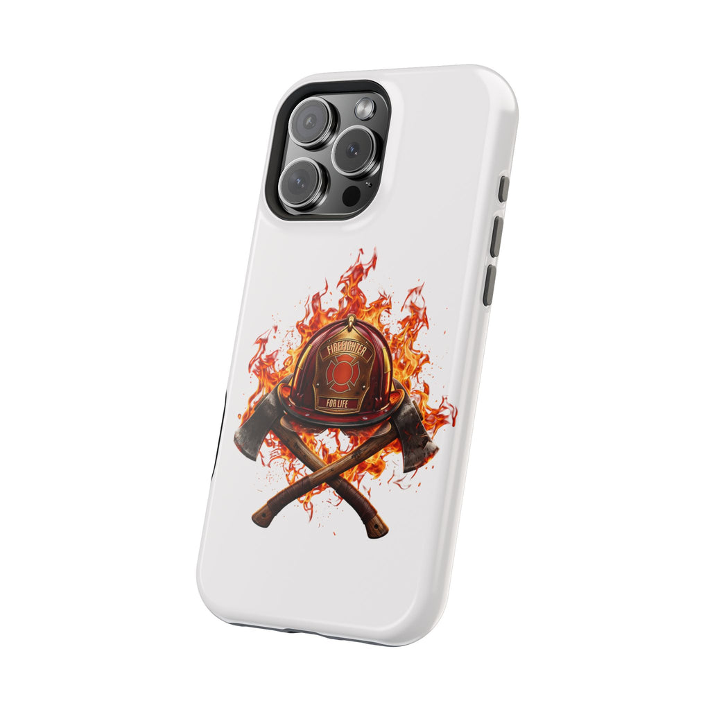 Firefighter Helmet Flames Phone Case — Station 117 Magnetic Impact-Resistant Case