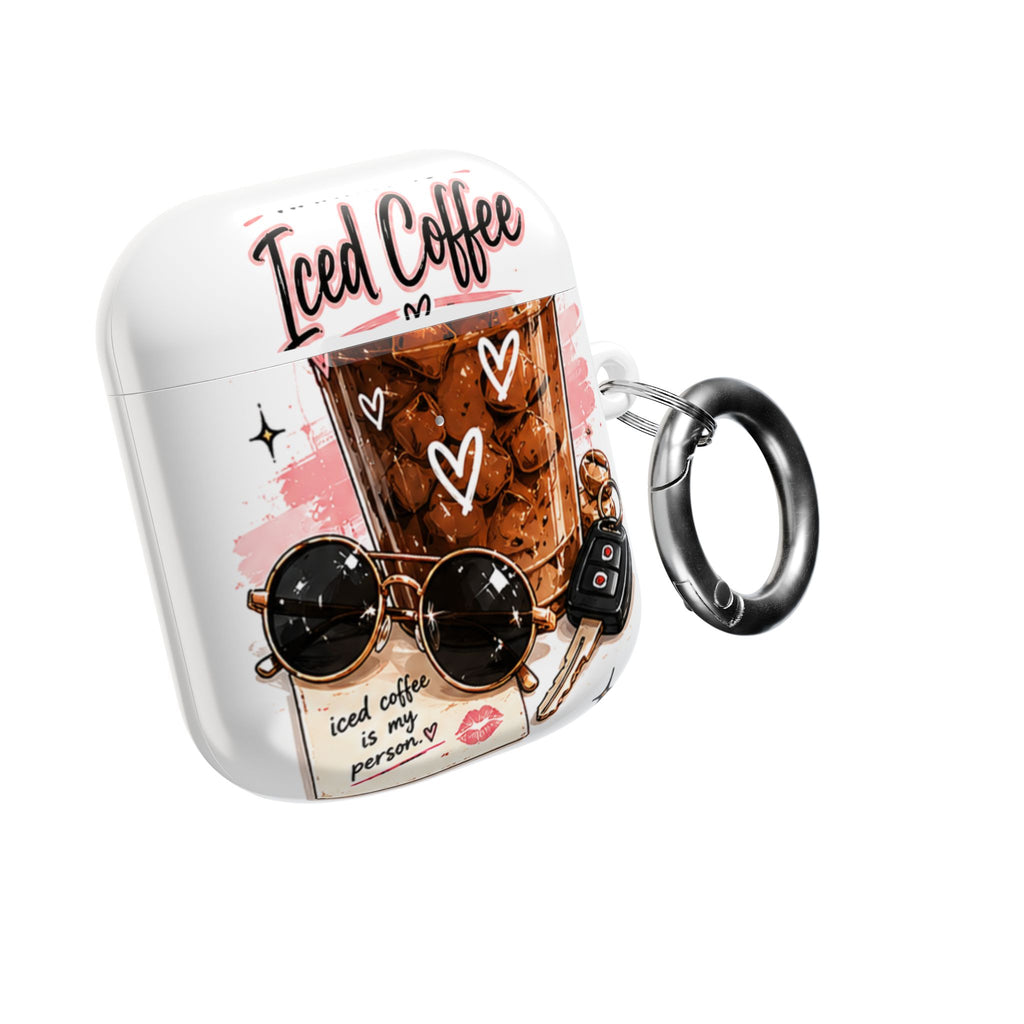 AirPod Case — Iced Coffee Is My Person Cute Graphic Protective Case