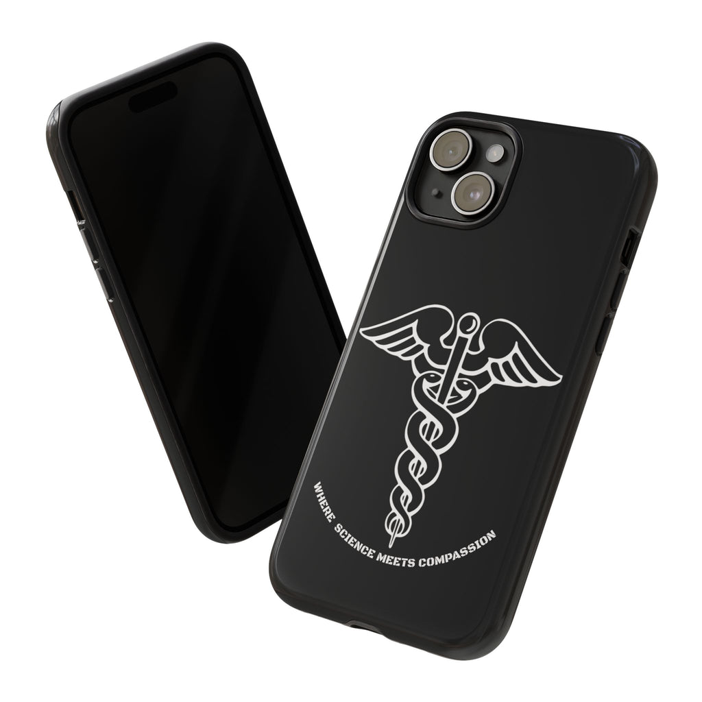 Medical Caduceus Phone Case — "Where Science Meets Compassion" Protective iPhone Cover